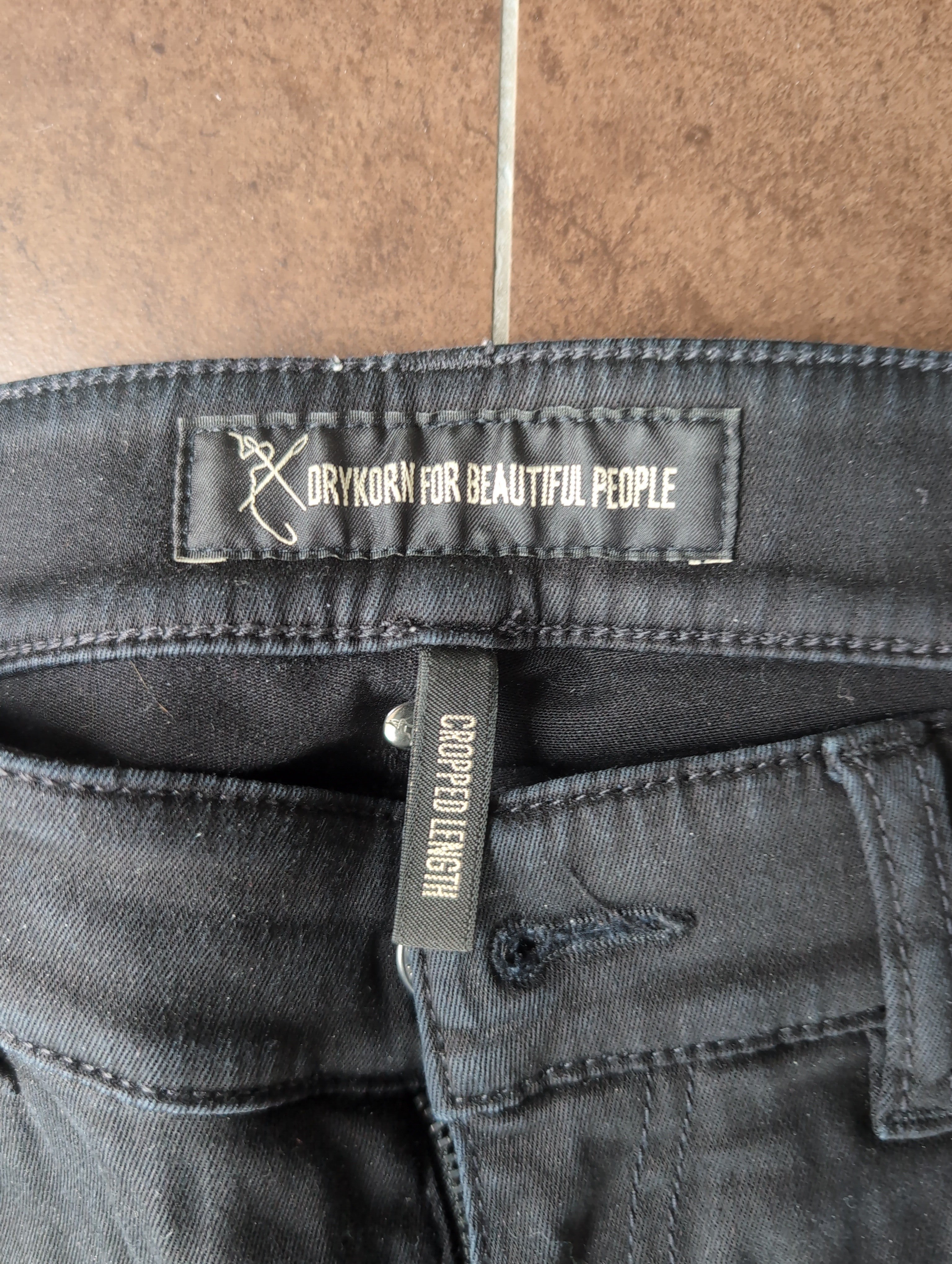 Drykorn Herren Biker Jeans Cropped, Schwarz, Gr. 29/34, Sehr guter Zustand