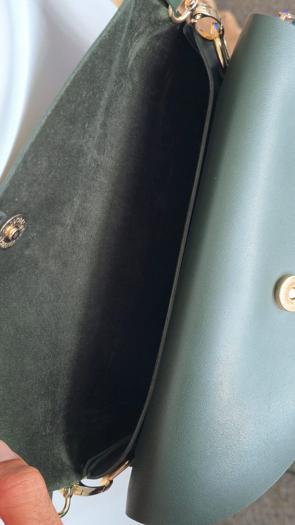 Zara Crossbody/Schultertasche, waldgrün, mittel, sehr guter Zustand