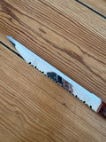 Vintage Prestige England Brotmesser – Edelstahl, Holzgriff, sehr guter Zustand
