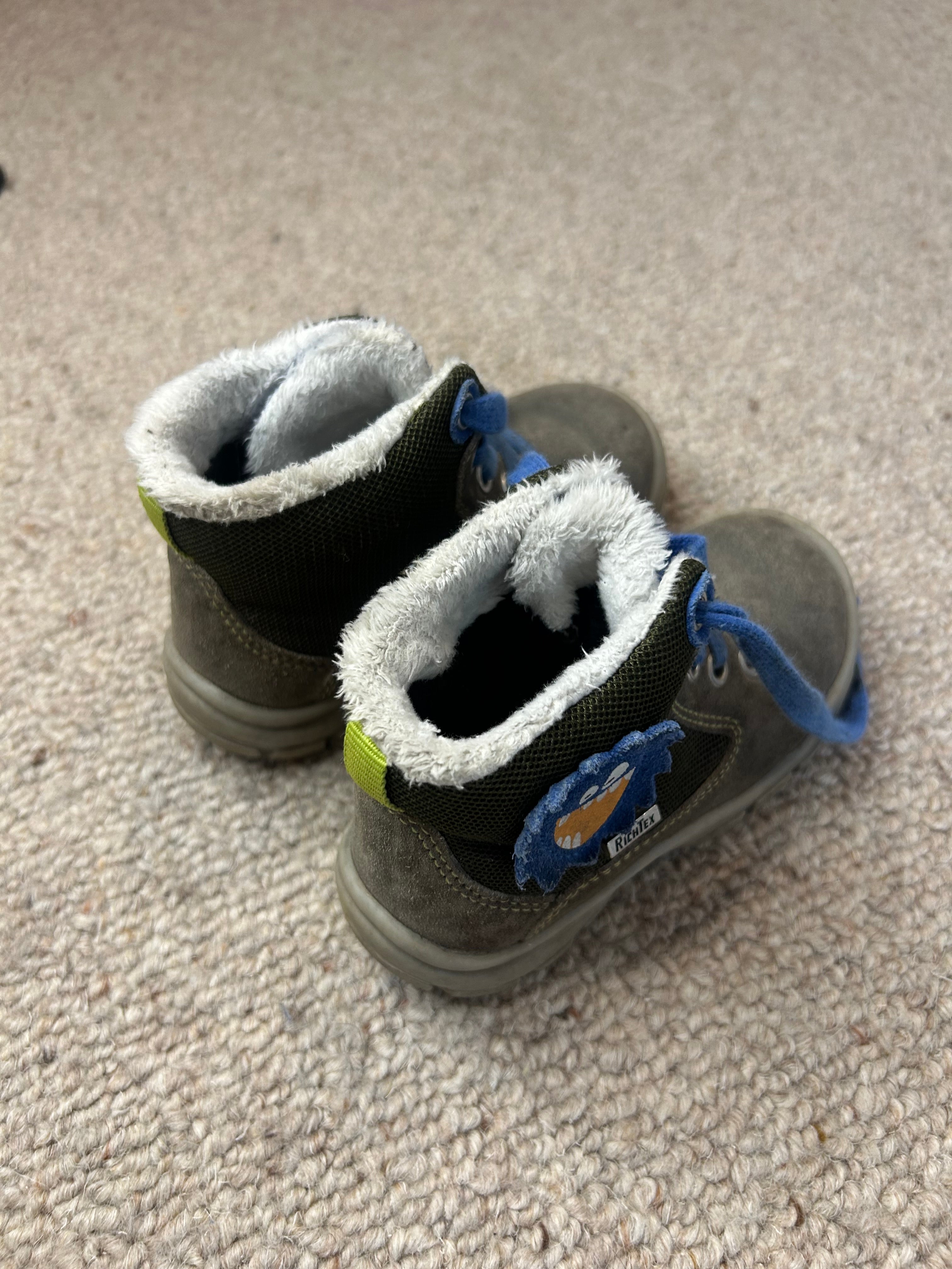Richter Charly 2 Winterstiefel – Grau/Blau, Gr. 23, guter Zustand