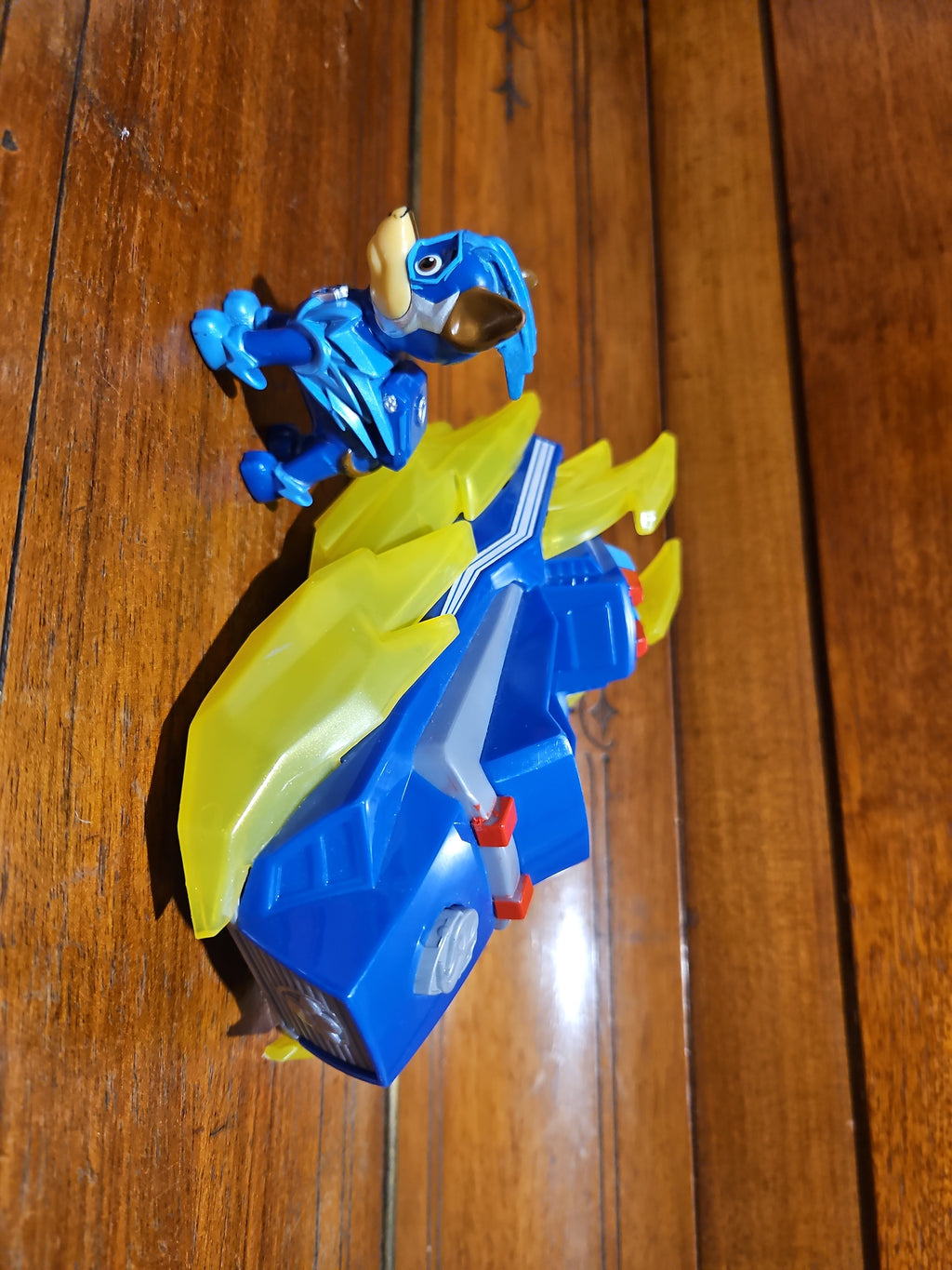 Paw Patrol Mighty Pups Charged Up Chase Deluxe Fahrzeug + Figur, Blau, Sehr Gut