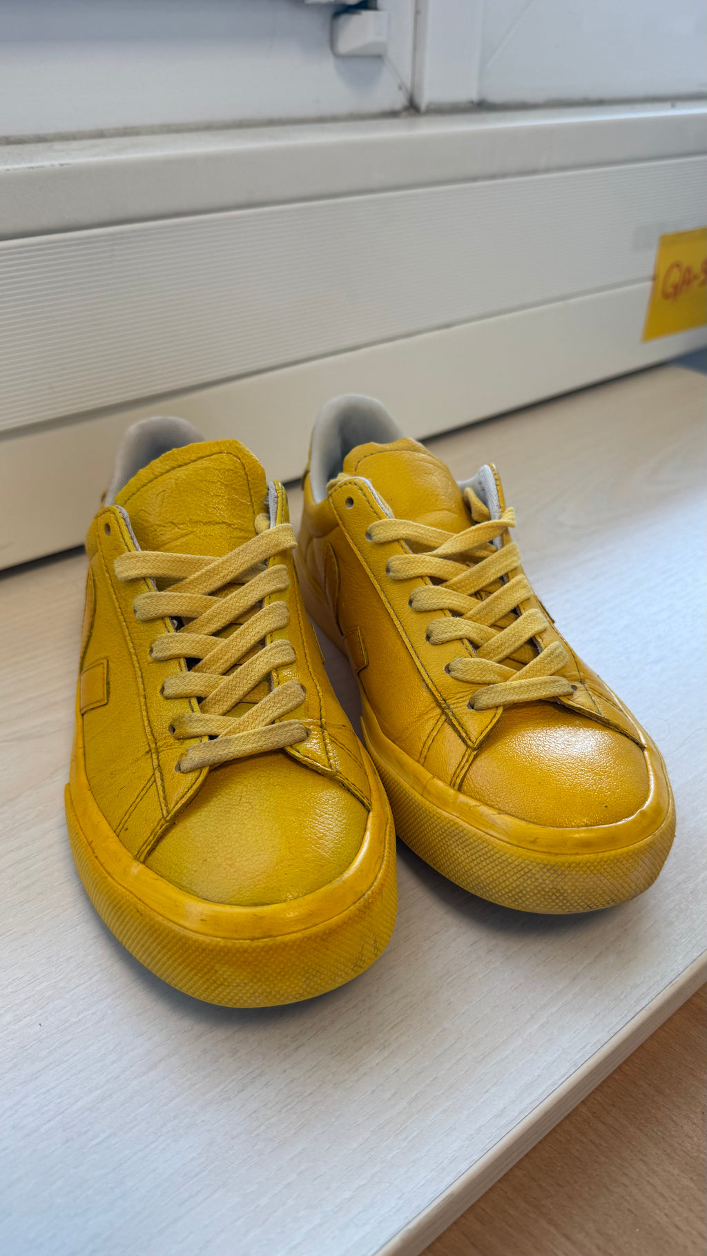 Veja x Mansur Gavriel Campo Leder Sneaker Gelb EU 37 Zustand Gut