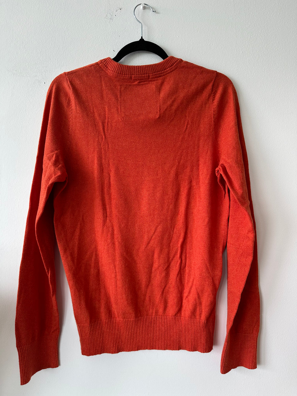 Abercrombie & Fitch V-Neck Muscle Fit Pullover M Orange Sehr Gut