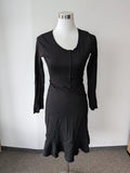 Elise Gug schwarzes Wollmischkleid, Gr. 38 (M), sehr guter Zustand