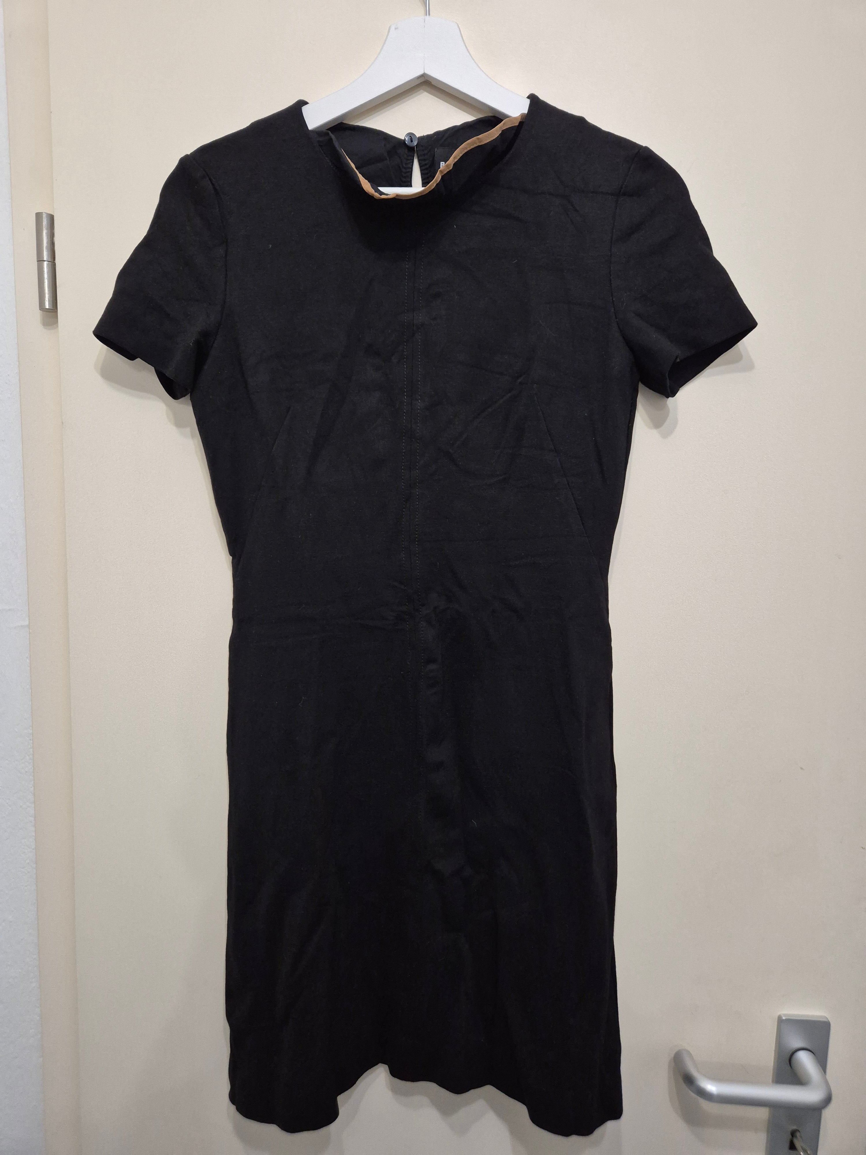 Hugo Boss Kleid Schwarz Baumwollmix Größe 34 Guter Zustand