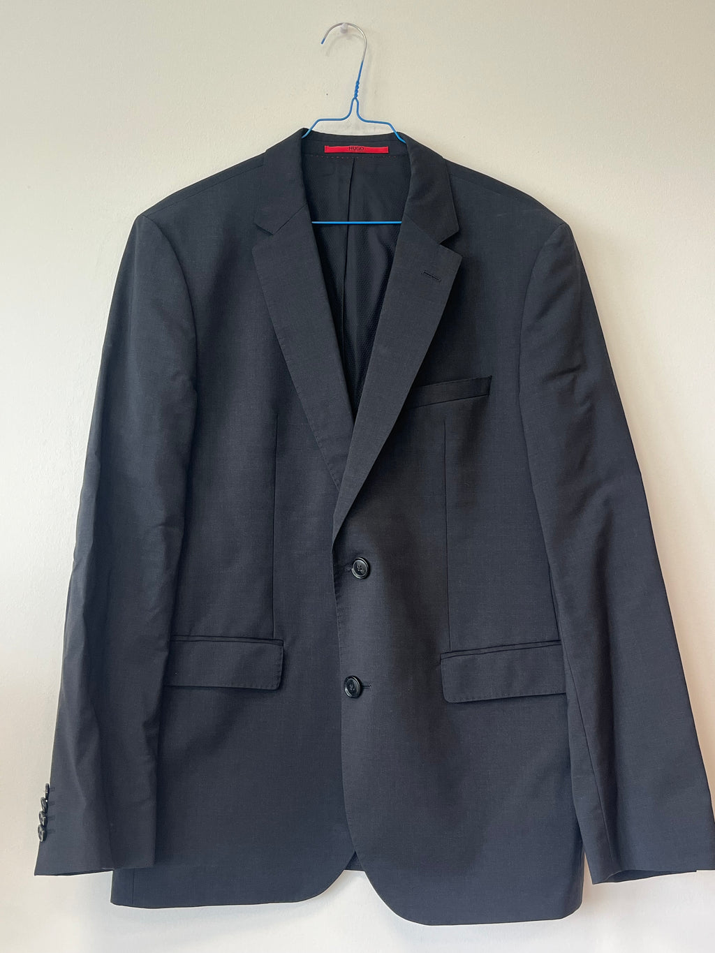 HUGO BOSS Herren Anzug 100% Schurwolle, Dunkelblau, Gr. 50, sehr guter Zustand