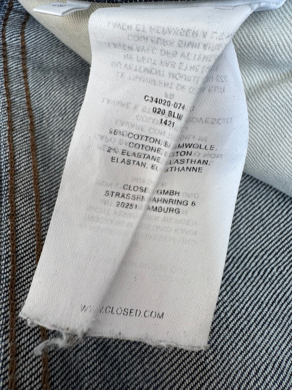 CLOSED Slim Fit Stretch Jeans W29 Dark Blue – Good Condition