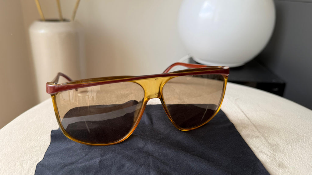 Vintage VIENNALINE Optyl 1269/20 Sonnenbrille | Oversize | Amber/Braun | Gut