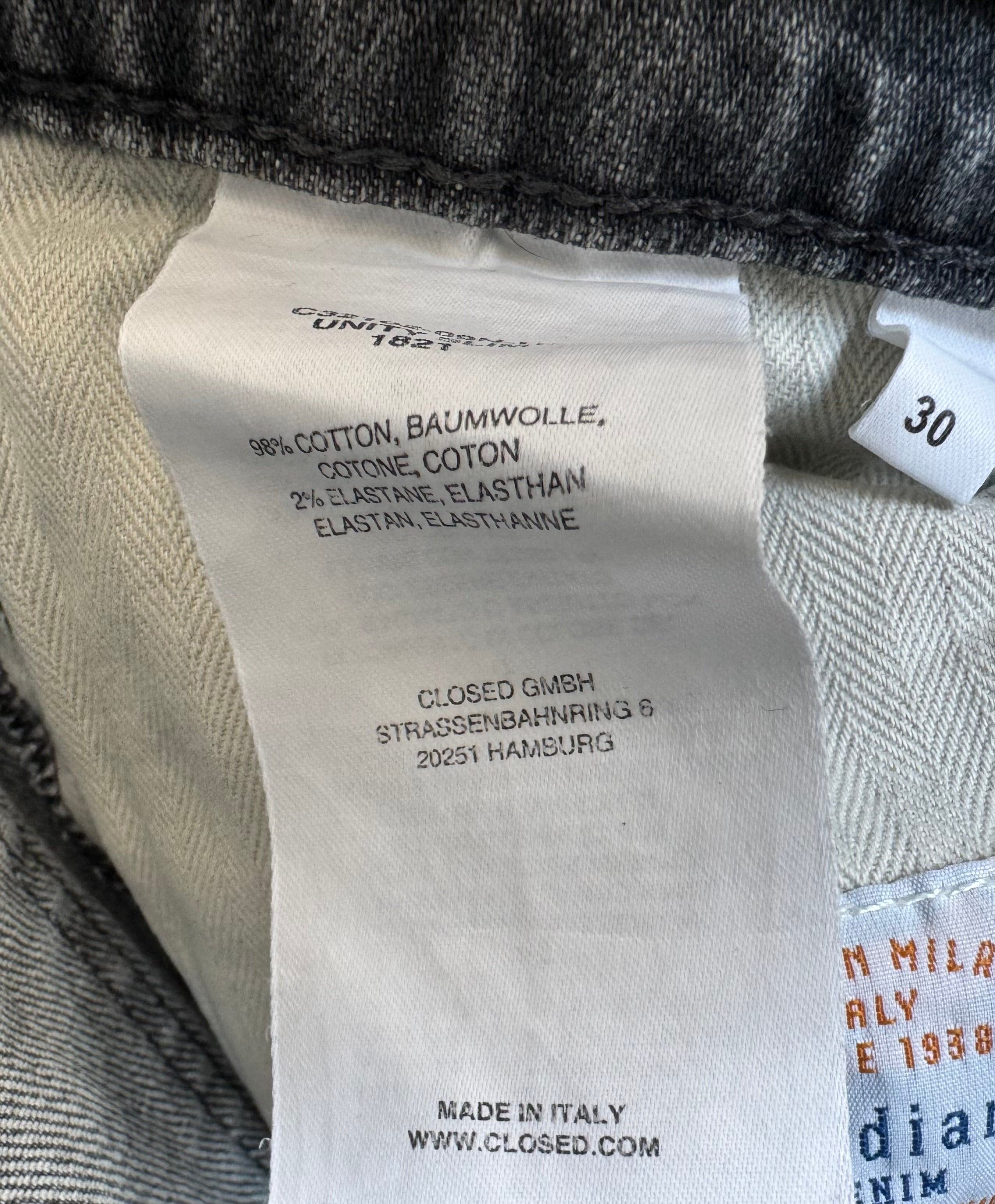 Closed „Unity Slim“ Candiani Jeans W30 Faded Blue – Guter Zustand