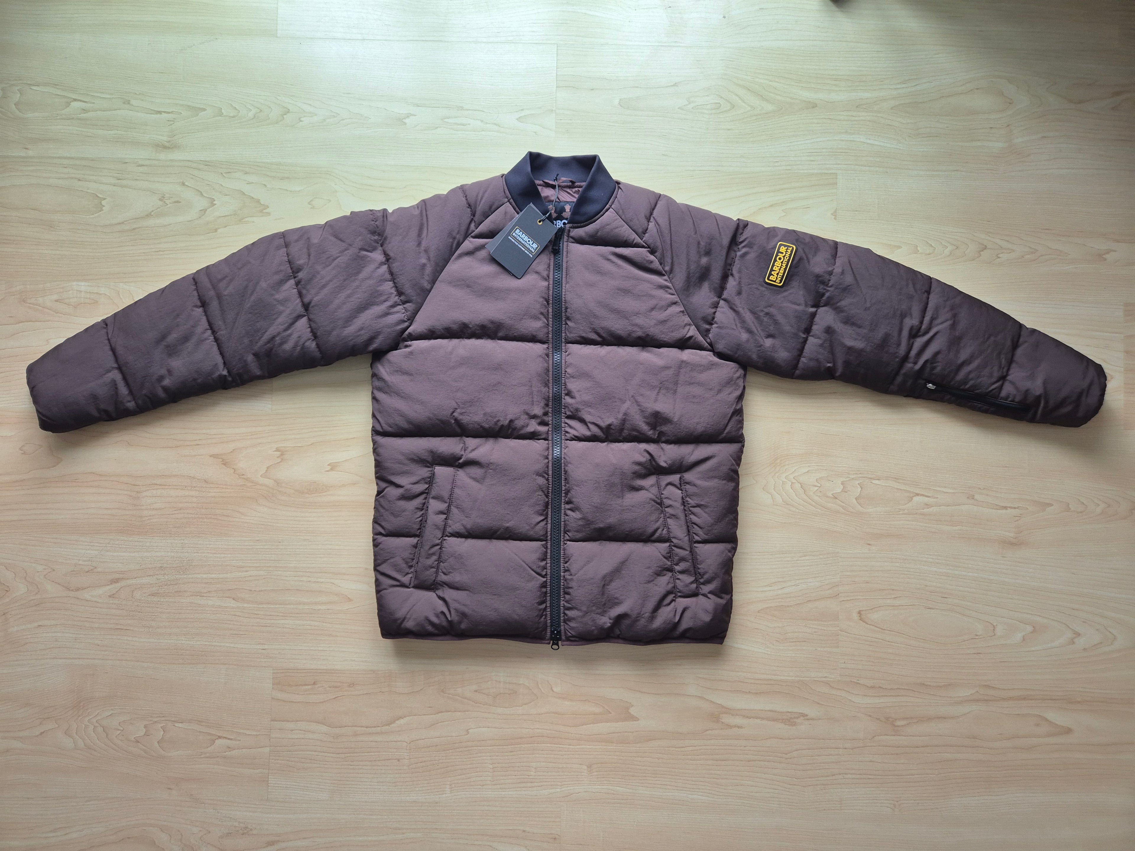 Barbour International Cluny Stepp-Bomberjacke, Schokobraun, Gr. S, Neu mit Etikett