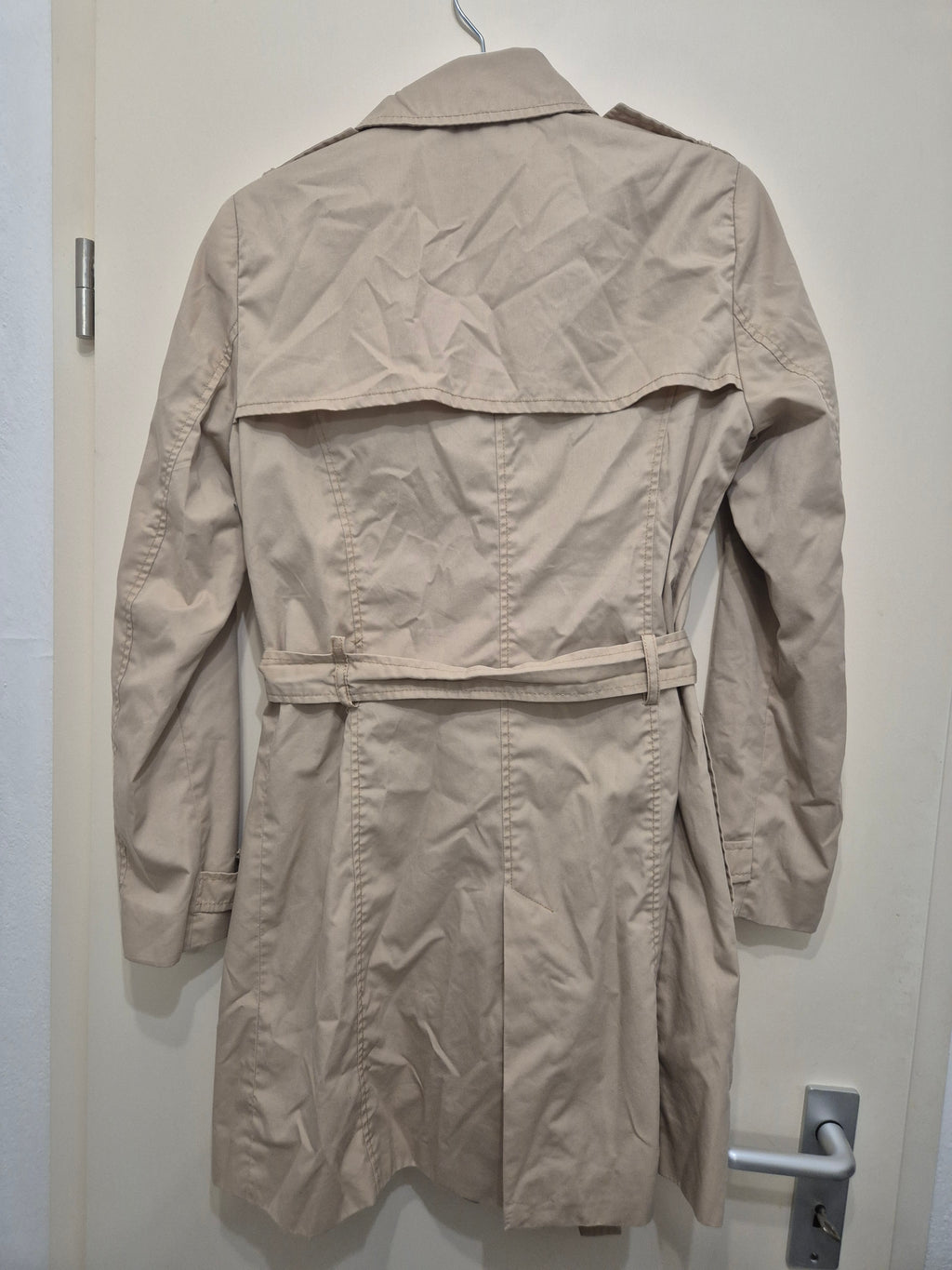 Stradivarius Classic Trench Coat, Size M, Beige, Normal Use