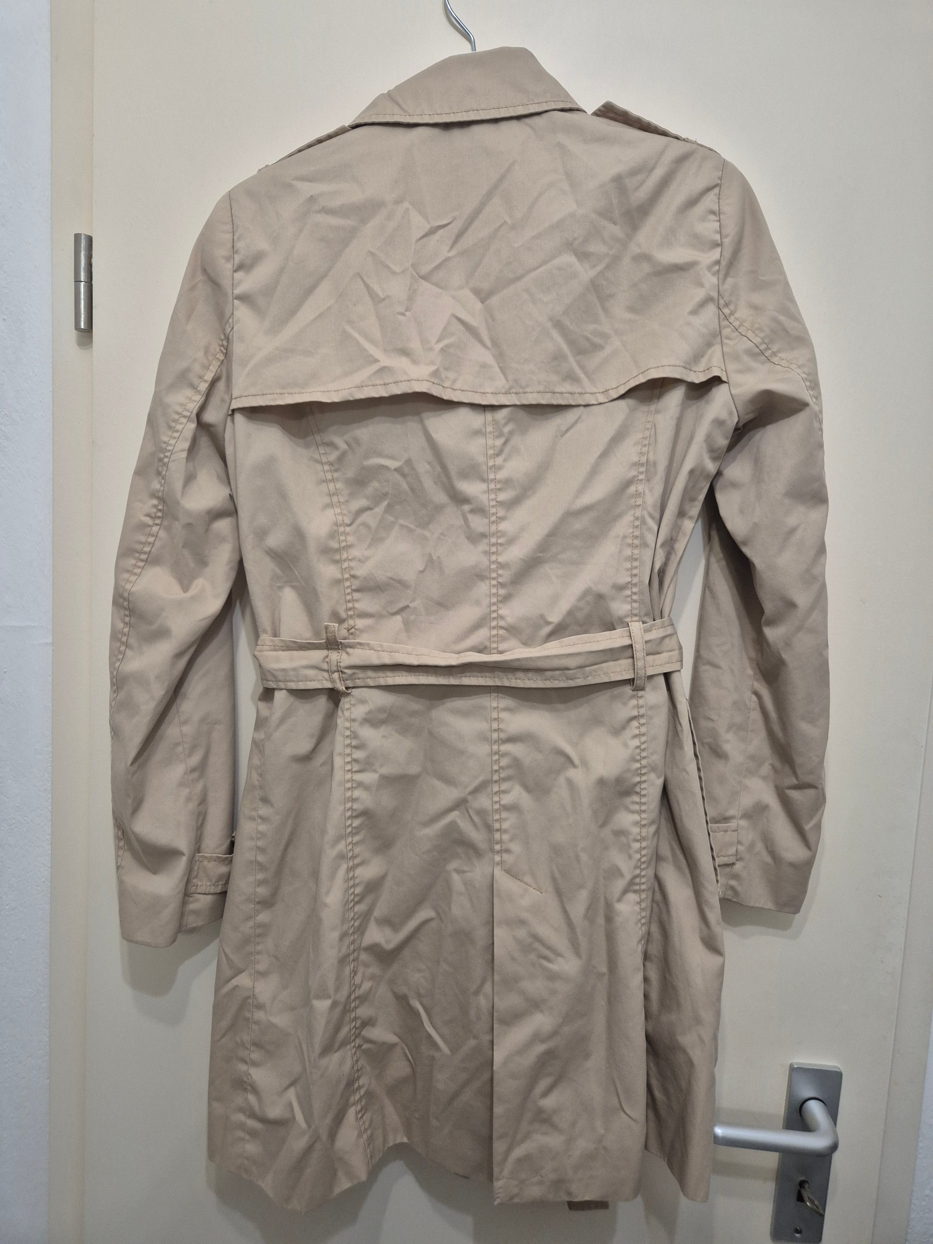 Stradivarius Classic Trench Coat, Size M, Beige, Normal Use