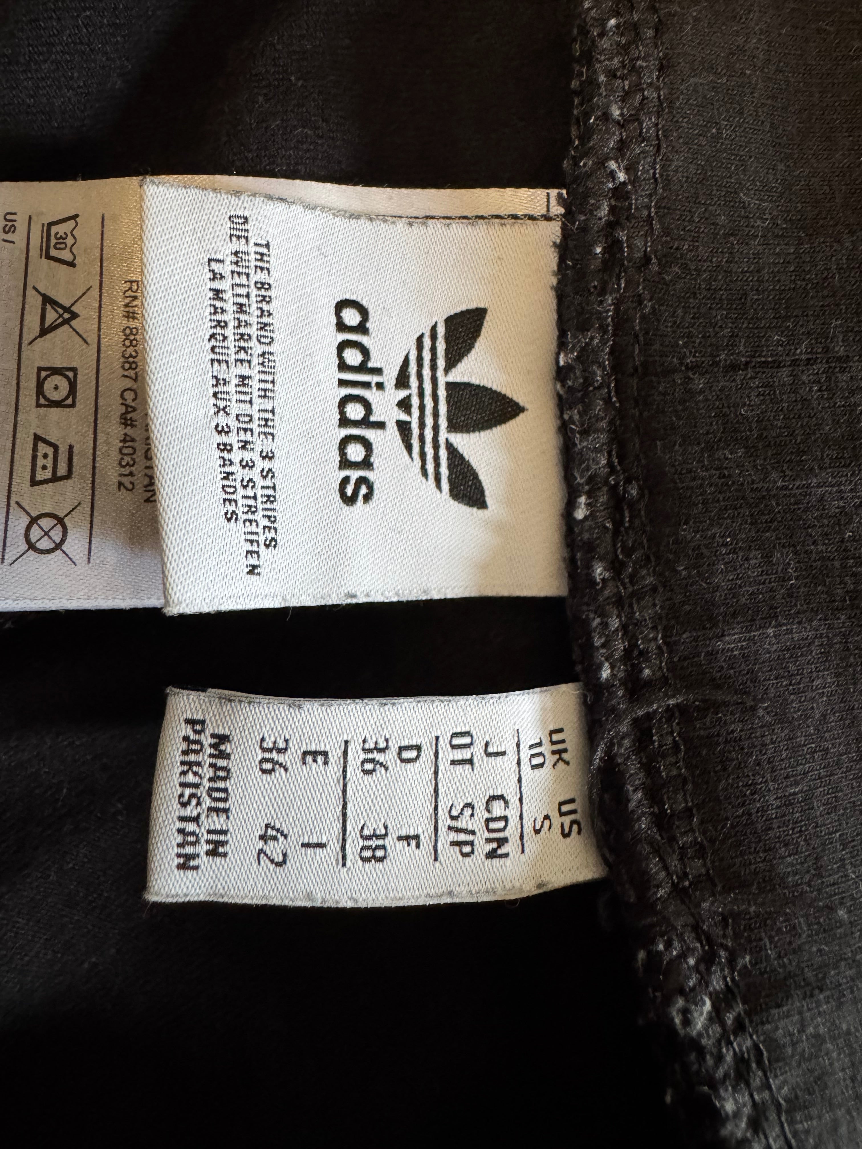 Adidas Originals 3-Stripes Leggings 36 S Schwarz/Weiß Zustand Gut