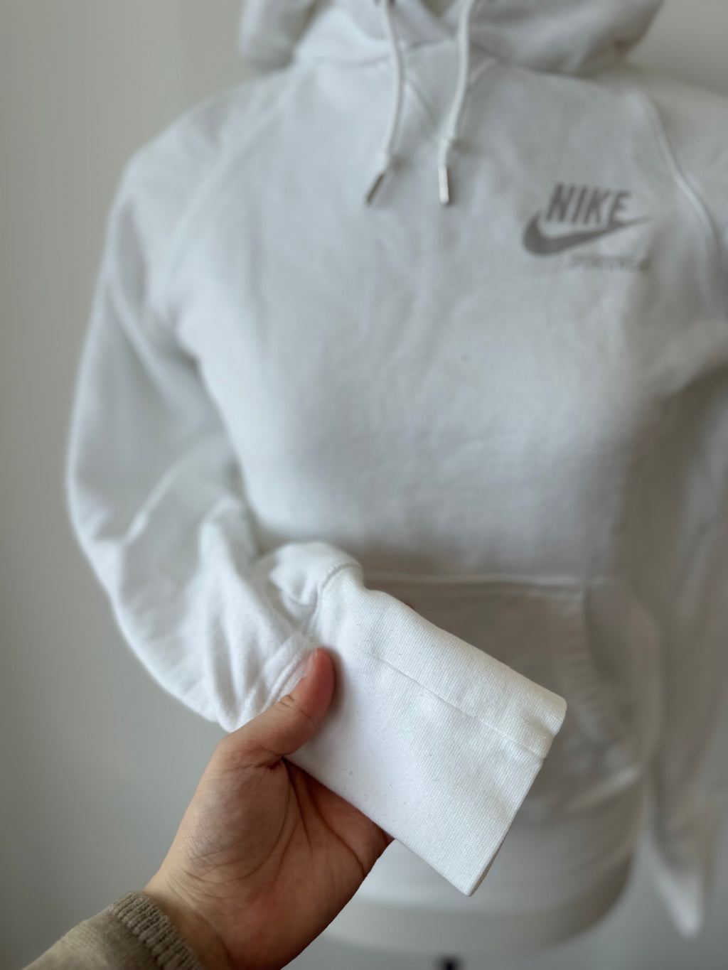 Nike Sportswear Hoodie White Size S – Good Condition