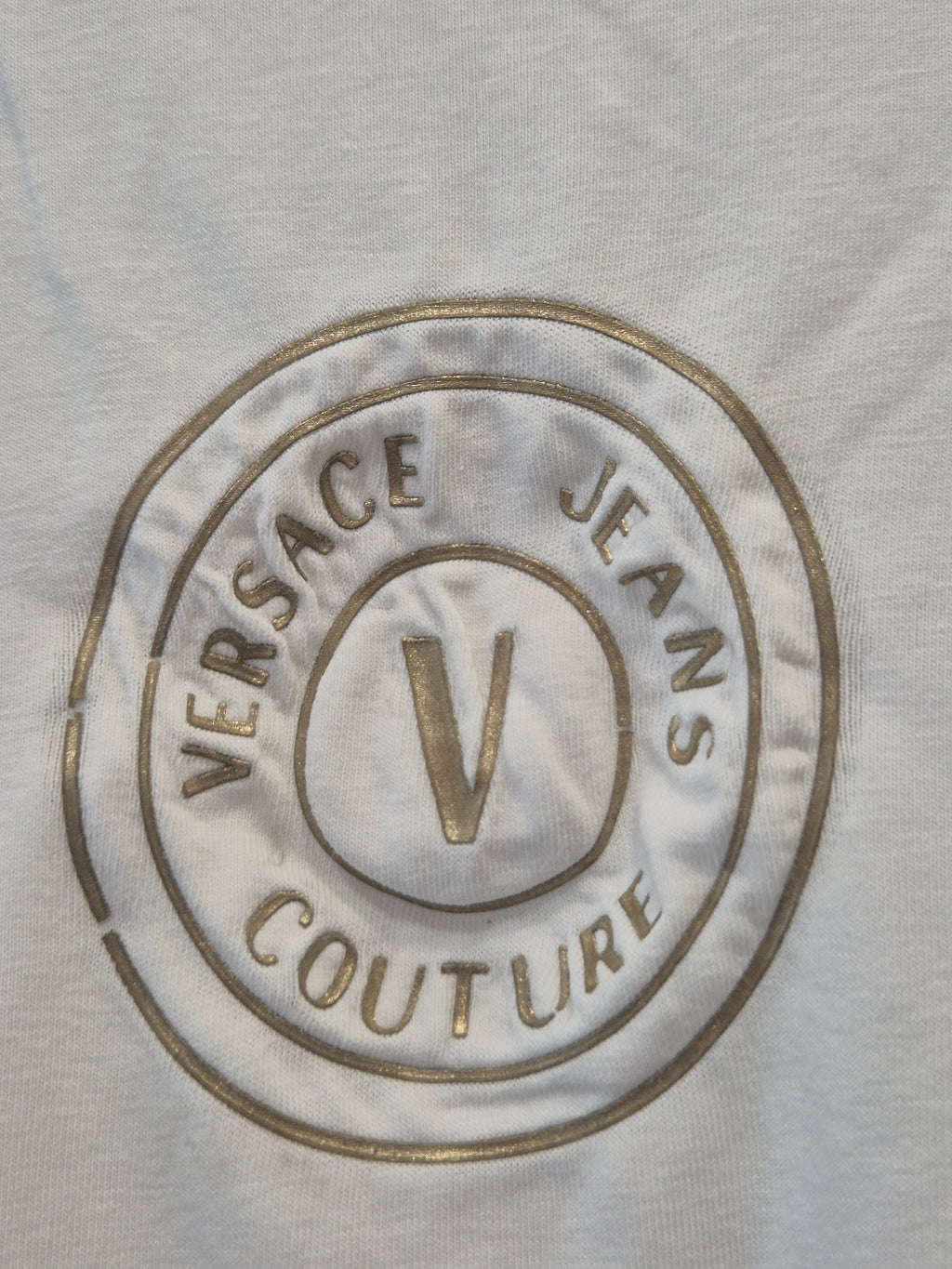 Versace Jeans Couture Slim Fit T-Shirt Weiß Größe M, Zustand Gut