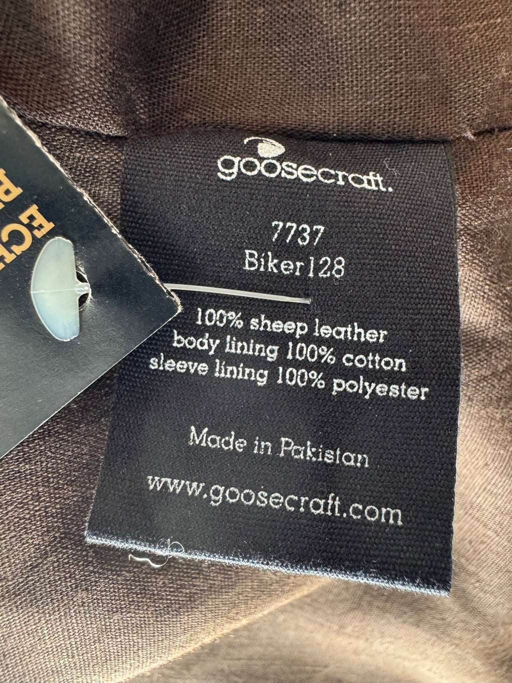 Goosecraft Damen Biker Lederjacke XS Braun Lammleder Gebraucht