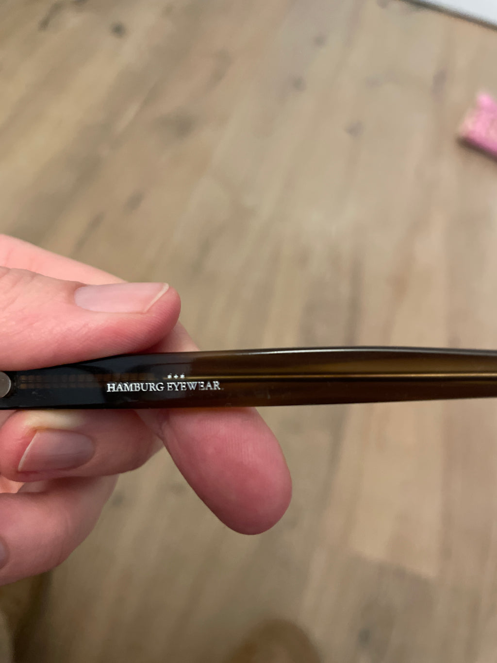 Hamburg Eyewear rectangular acetate eyeglasses, tortoise, very good condition