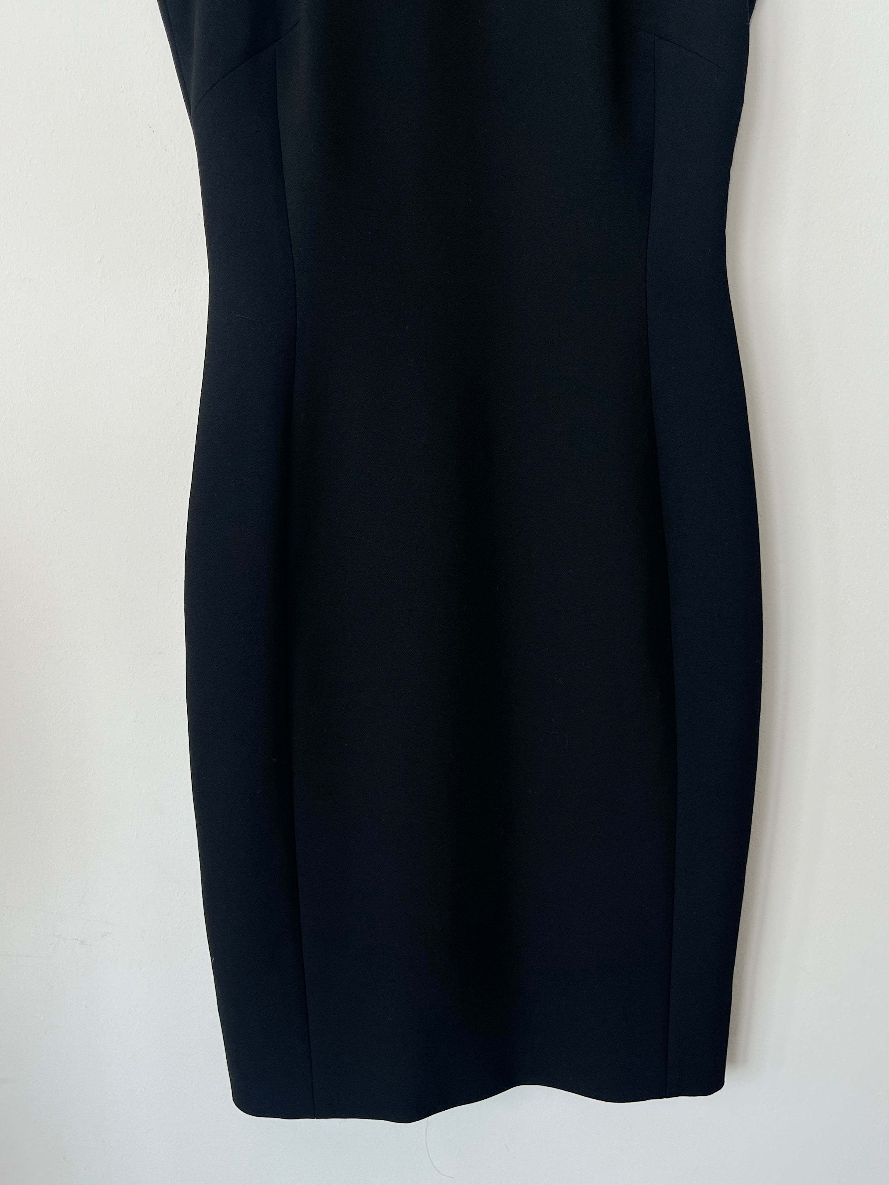 Versace Collection G35238S Schwarzes Sheath Kleid EU 40 Sehr Gut