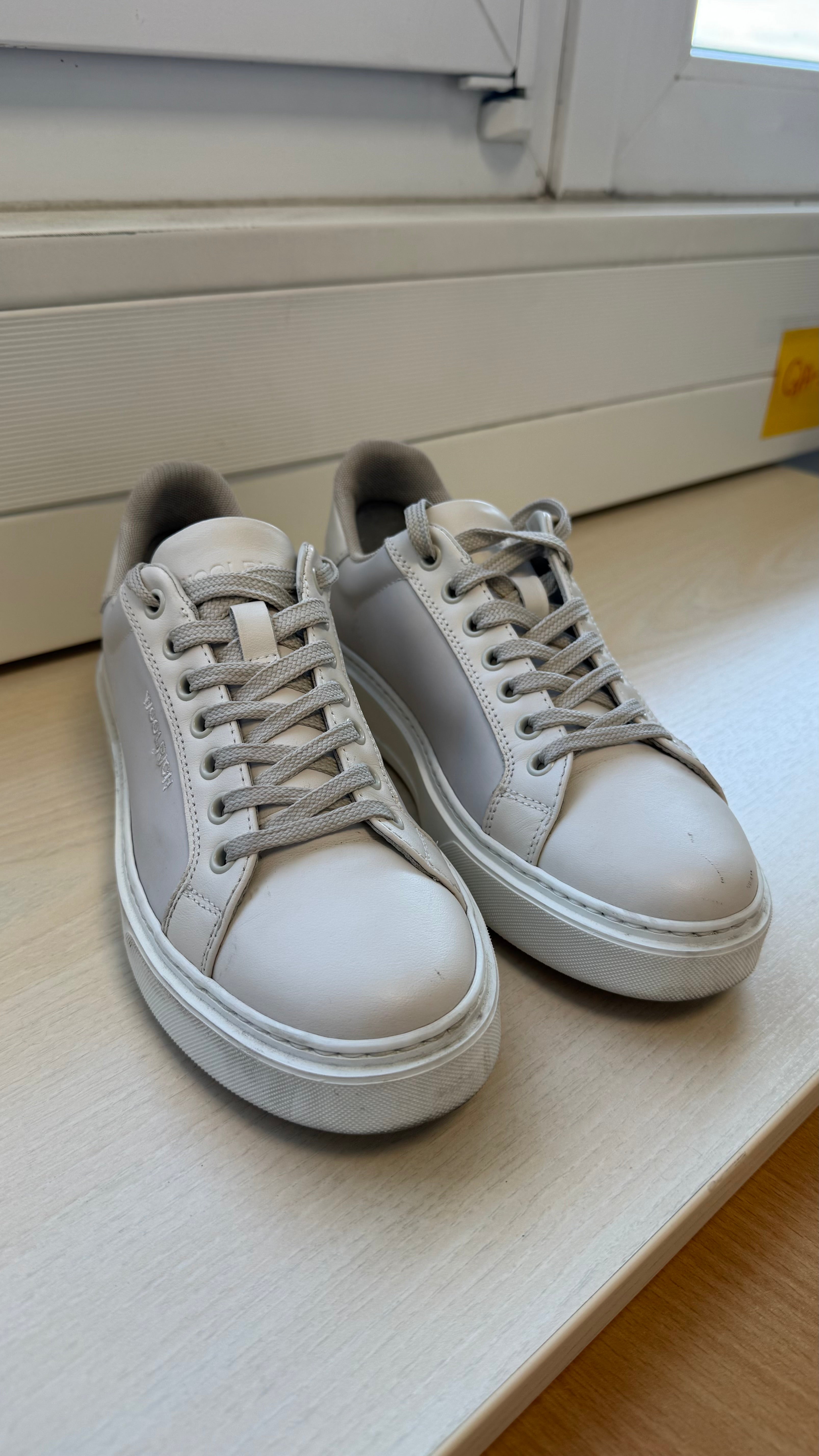 Woolrich Eco-Leather Sneakers Weiß EU 37 Damen Italien Sehr Gut