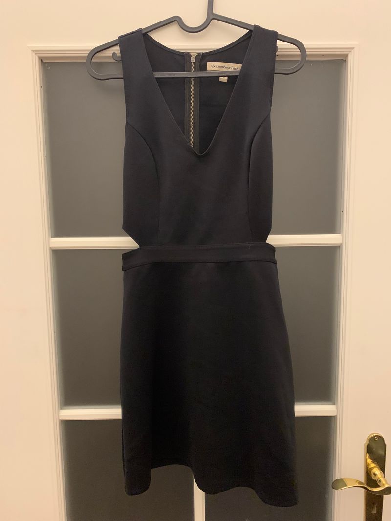 Abercrombie & Fitch Damen Cut-Out Skaterkleid Navy S Sehr Gut