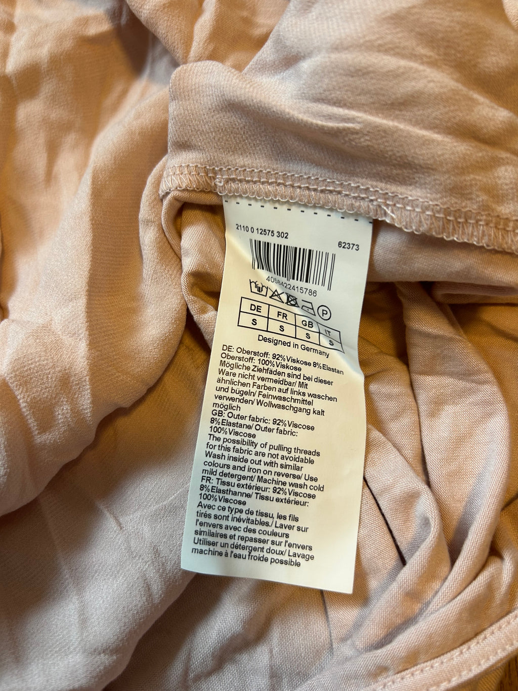 Hallhuber Tie-Neck Blouse S Light Blush | Bow Neck | Very Good