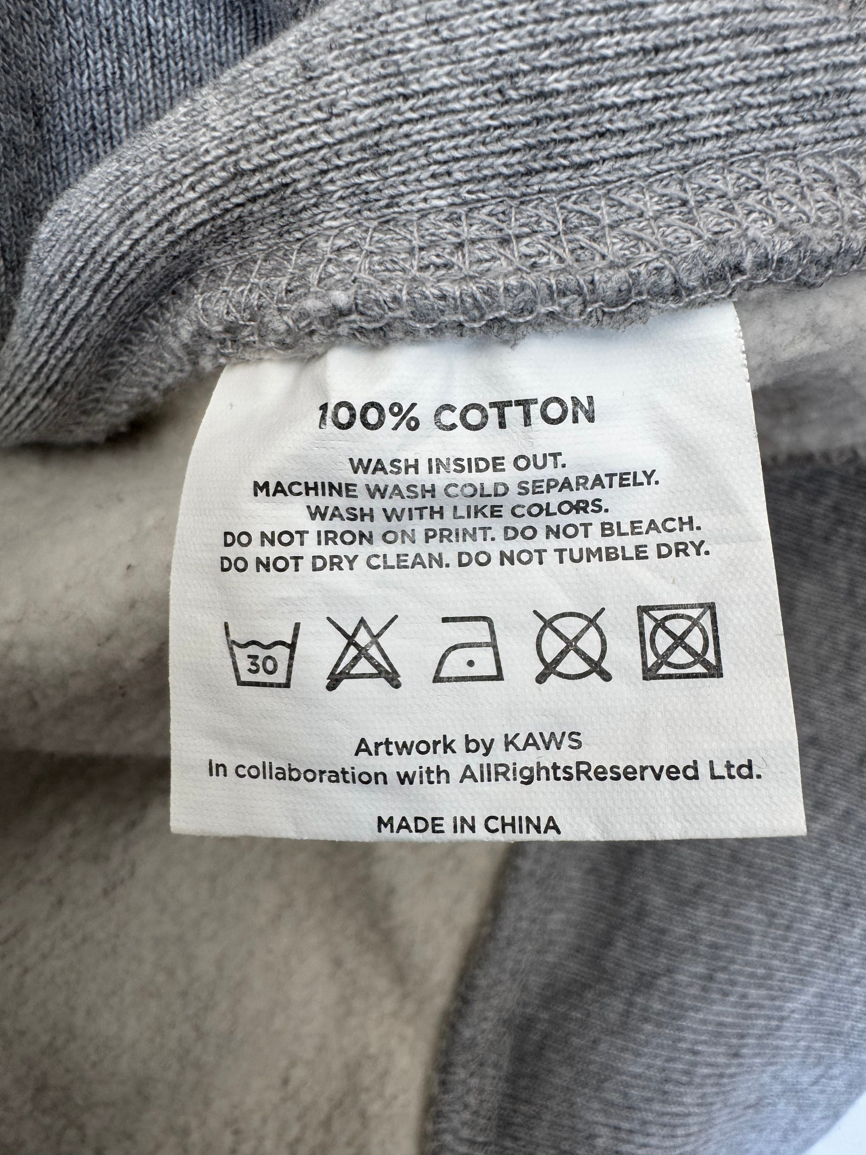 KAWS:Holiday United Kingdom Hoodie Grey – Size M – Good Condition