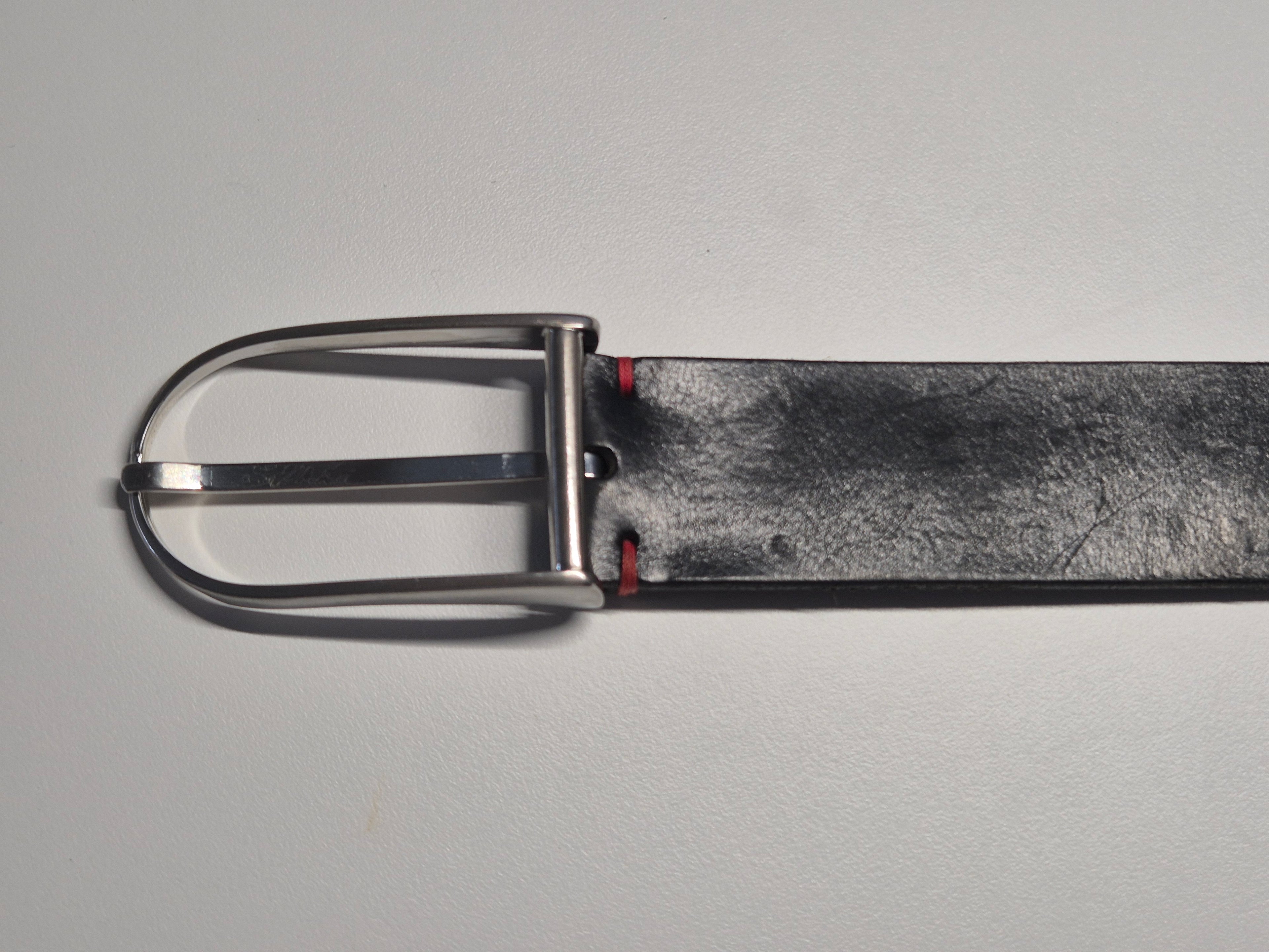 Tommy Hilfiger Ledergürtel – Schwarz, Herren, M (100 cm), Gebrauchszustand