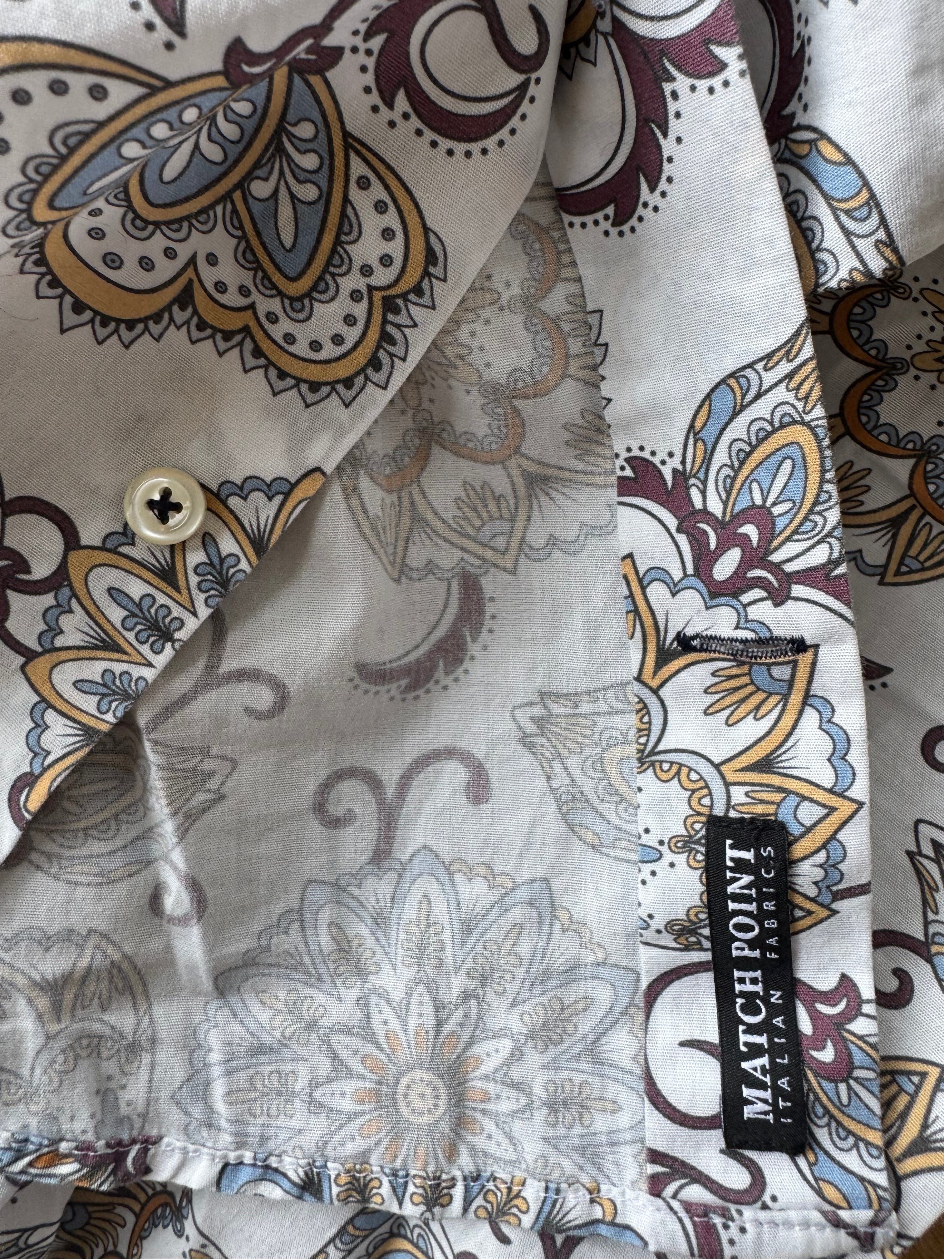 JOOP! Men’s Slim Fit Shirt – Floral Pattern – Cotton – M/L – Very Good