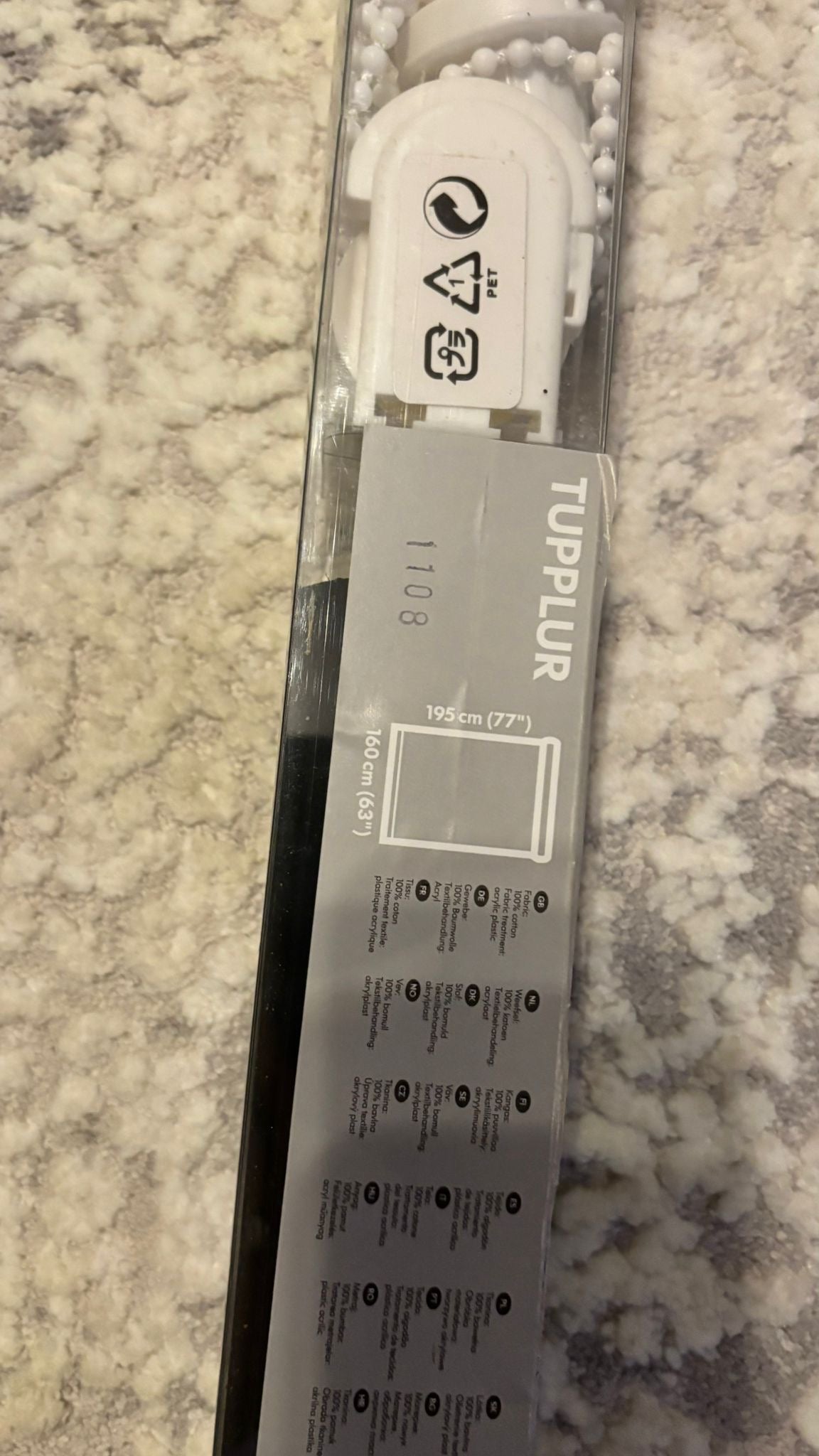 NEU & OVP IKEA TOPPIG Kleiderstange – ausziehbar bis 110 cm, dunkelgrau