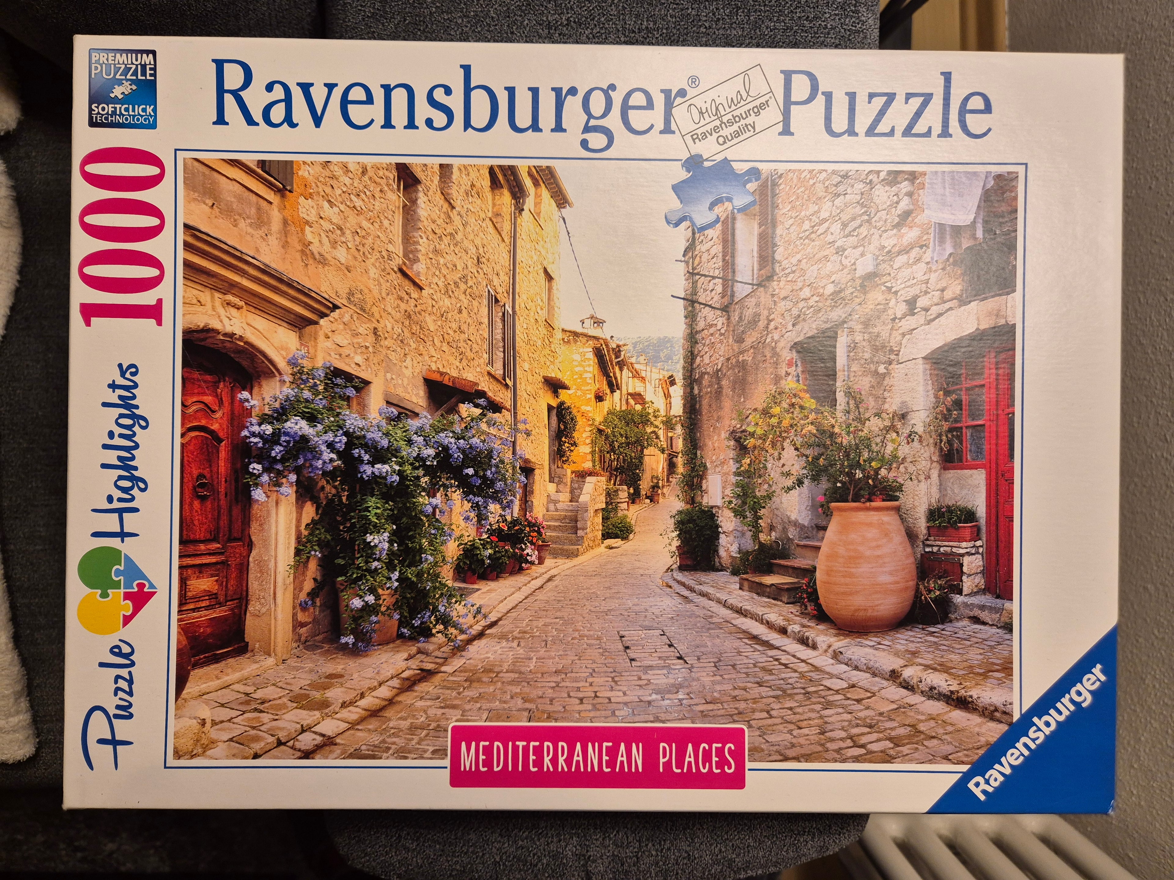 Ravensburger 1000 Teile Puzzle „Mediterranean Places“ | Sehr gut | Einmal gebaut