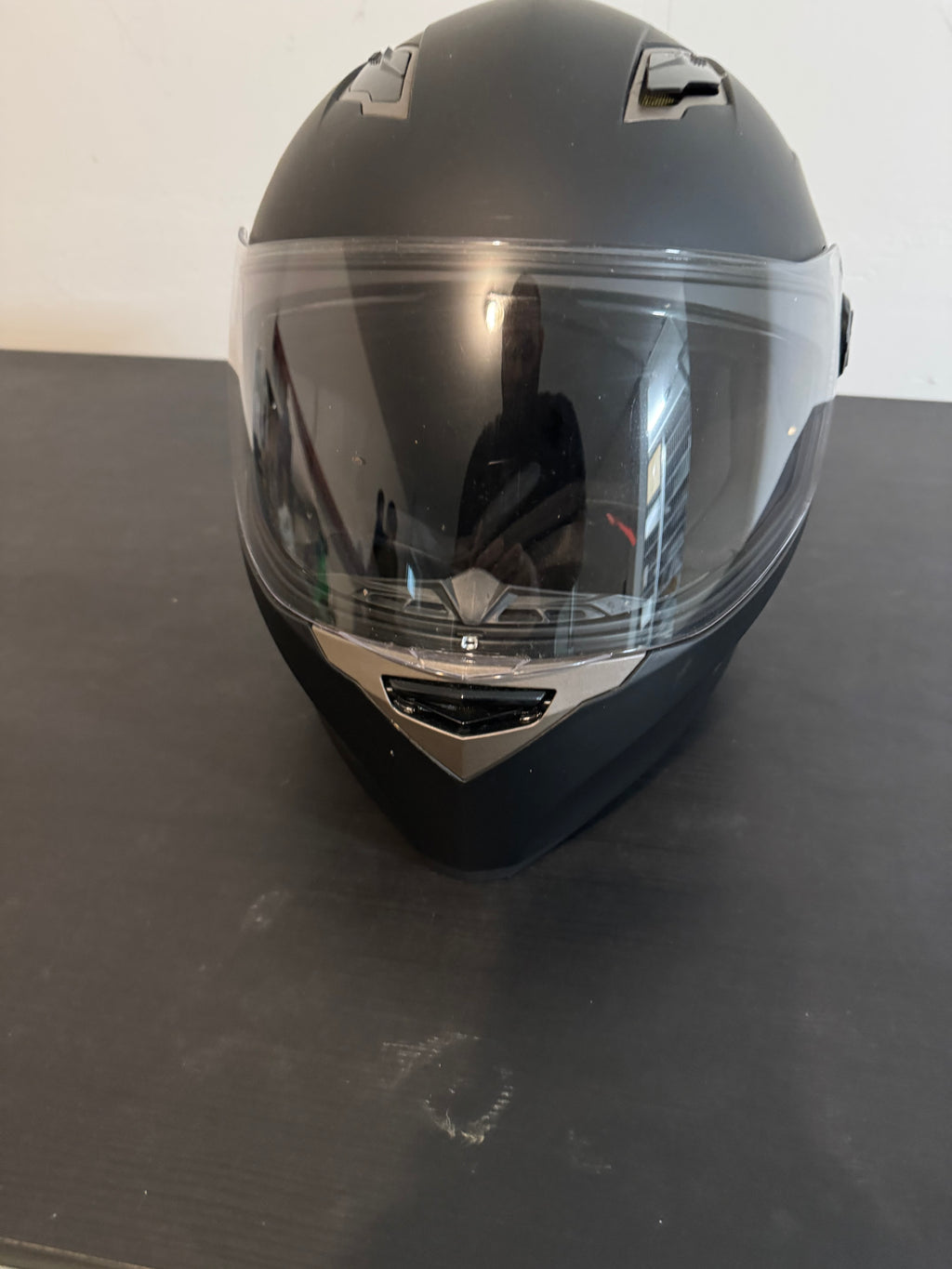 Mattschwarz Integralhelm | Größe L (59-60) | ECE 22.05 | Sehr gut | Sting