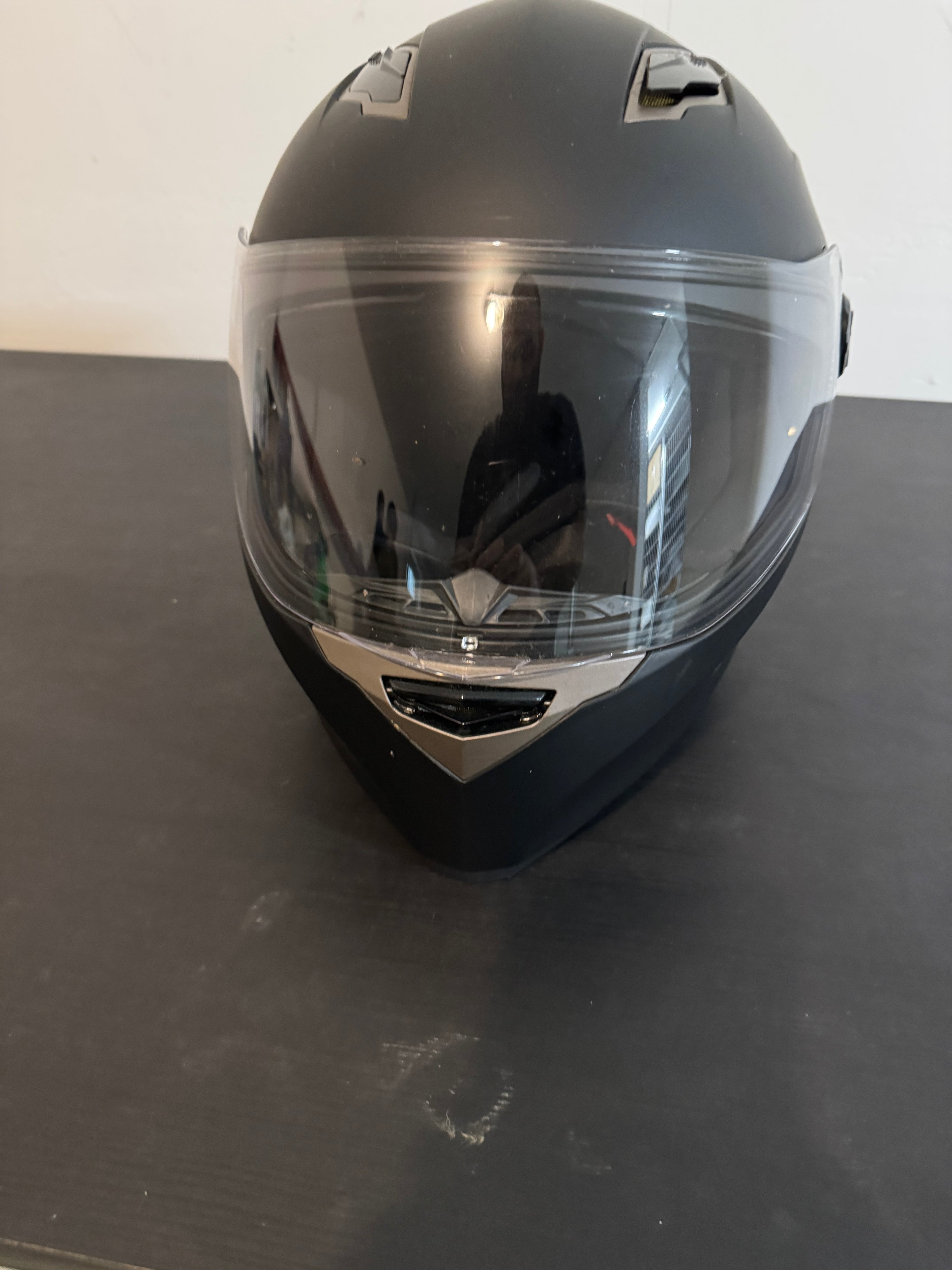 Mattschwarz Integralhelm | Größe L (59-60) | ECE 22.05 | Sehr gut | Sting