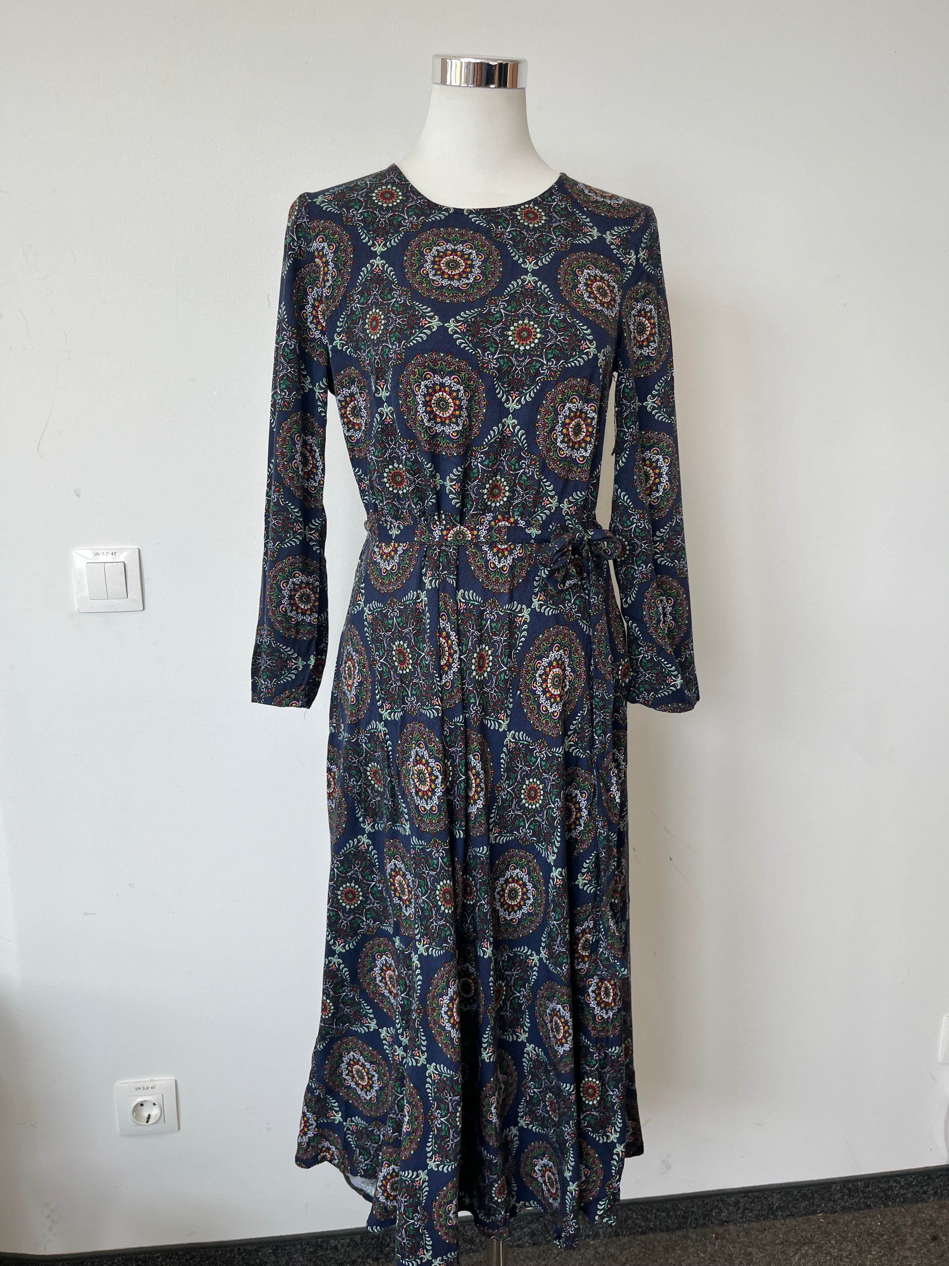 Holly & Whyte by Lindex Maxikleid Langarm EU 40 Mehrfarbig Sehr Gut