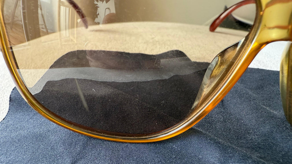 Vintage VIENNALINE Optyl 1269/20 Sonnenbrille | Oversize | Amber/Braun | Gut