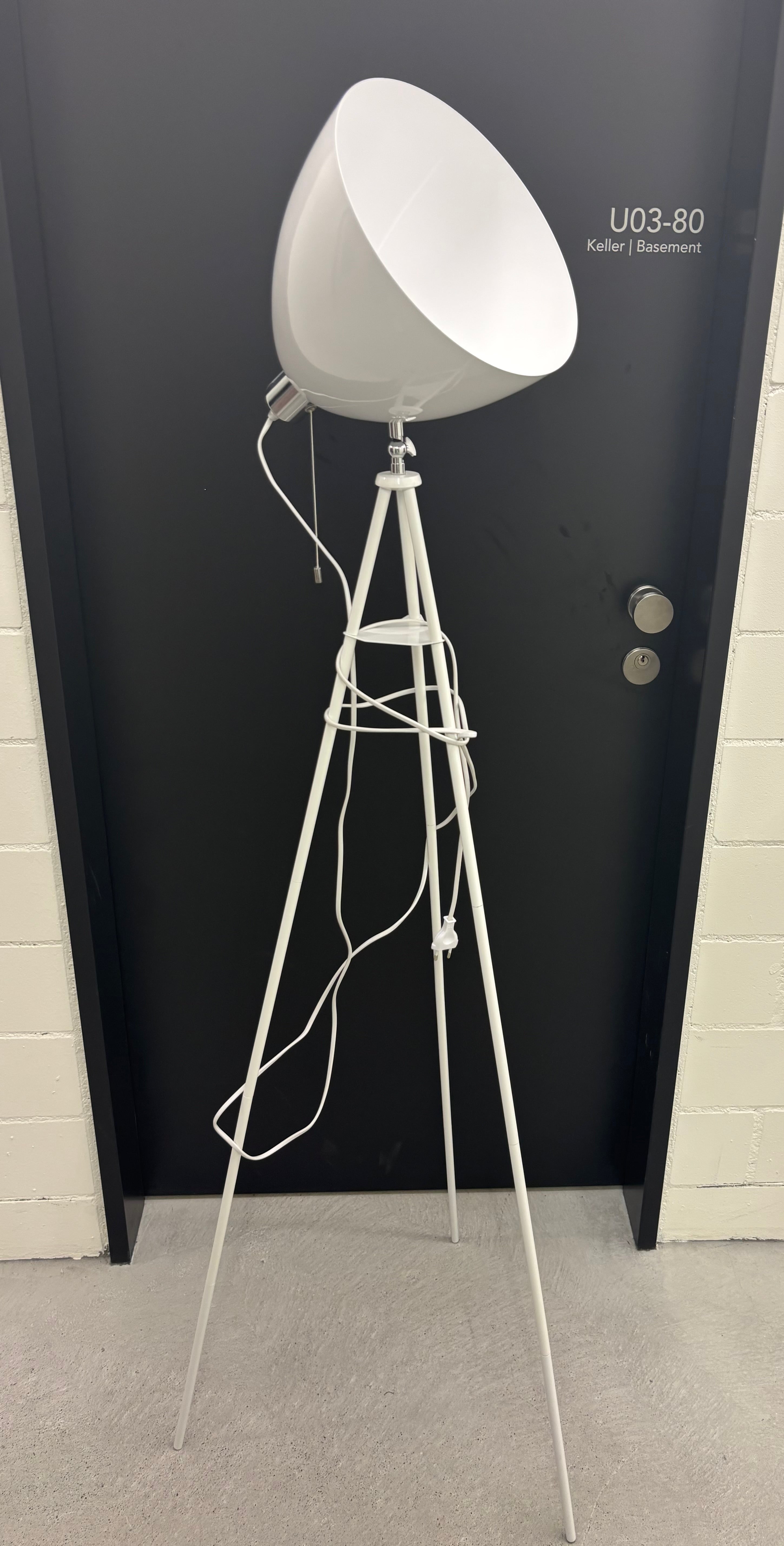 Eglo Covaleda Stehlampe Tripod Weiß/Chrom 150cm Sehr Gut