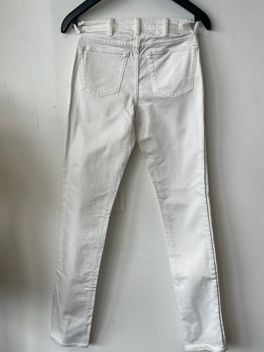 Acne Studios Blå Konst South White Jeans 25/34 Weiß Baumwolle Guter Zustand