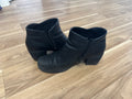 Clarks Unstructured Damen Leder Stiefeletten 37.5 Schwarz Gebraucht