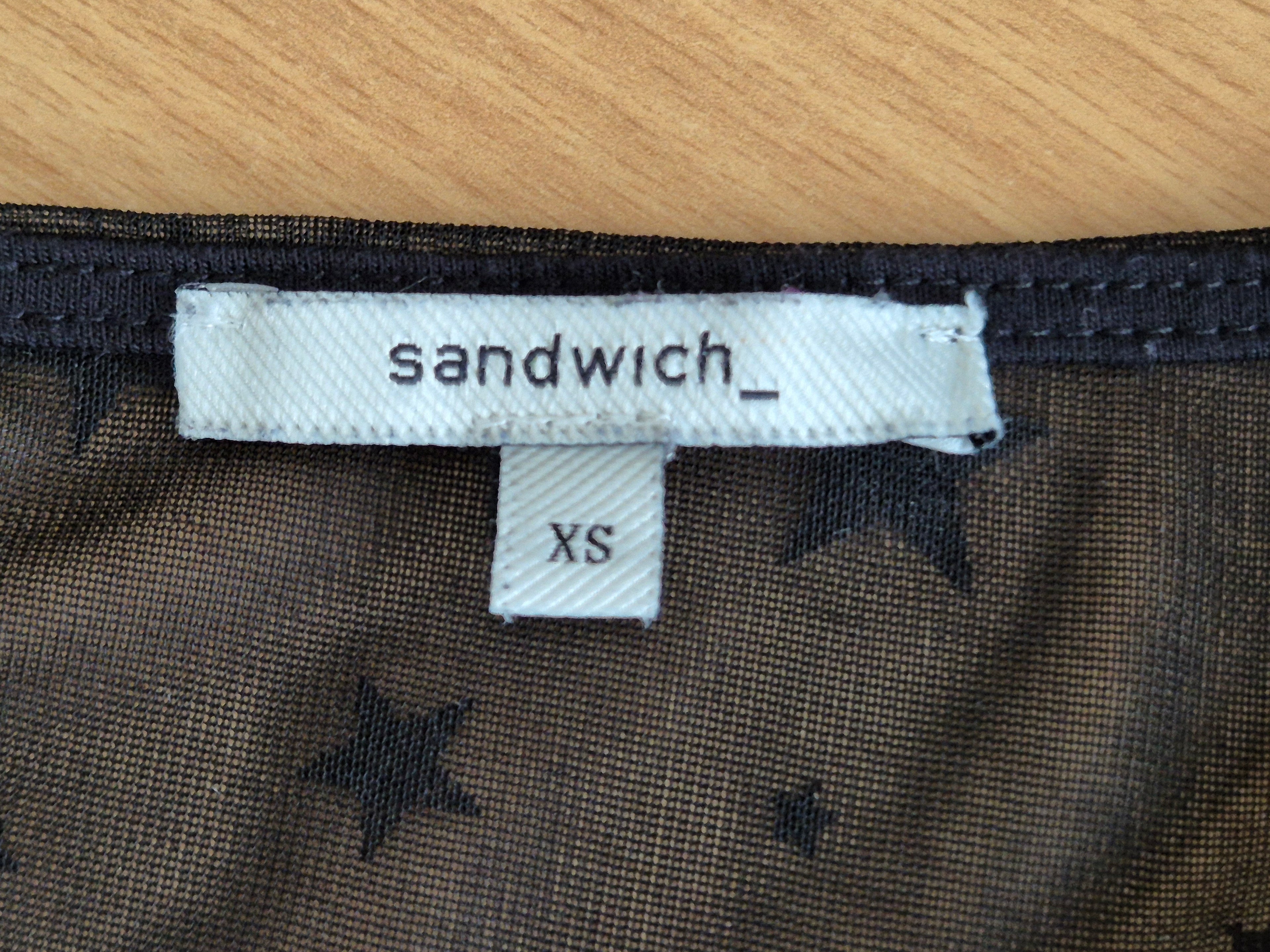 Sandwich Damen Star Pattern Langarmshirt XS Schwarz, sehr guter Zustand