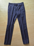Hugo Boss Hesten182 Hose 48 Dunkelblau Schurwolle Extra Slim Fit Gut