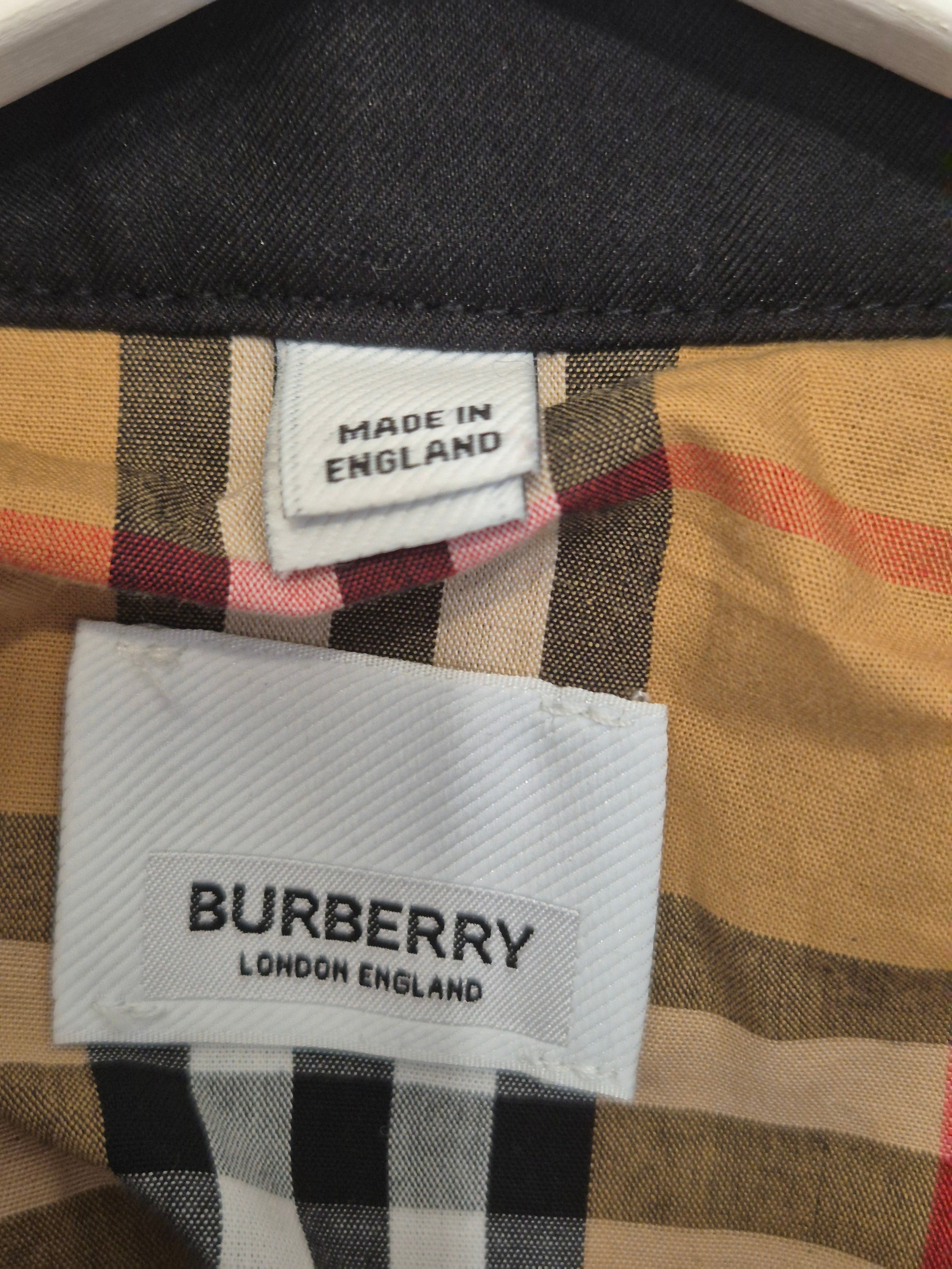 Burberry Kensington Trenchcoat Schwarz IT 44 Baumwolle Gürtel Sehr Gut