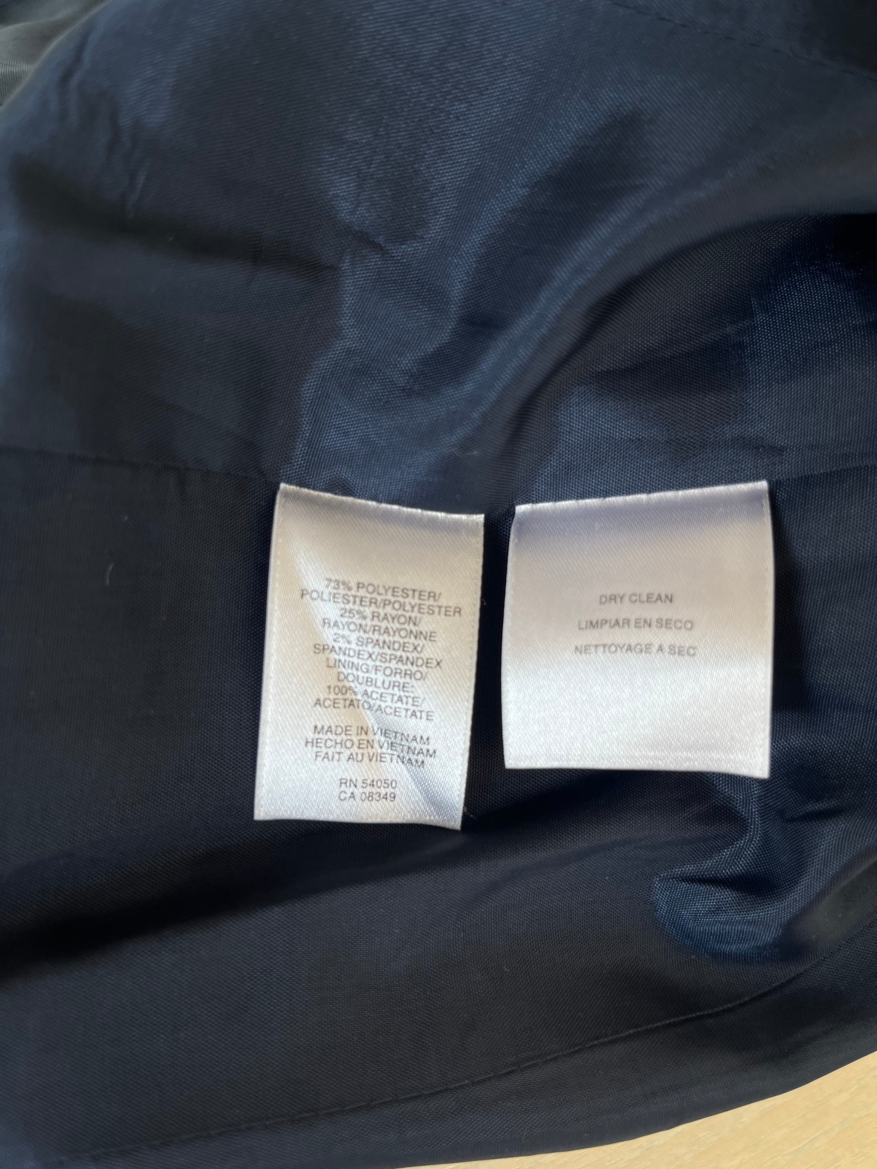 Anne Klein Blazer 2P Petite Navy Stretch – Sehr guter Zustand