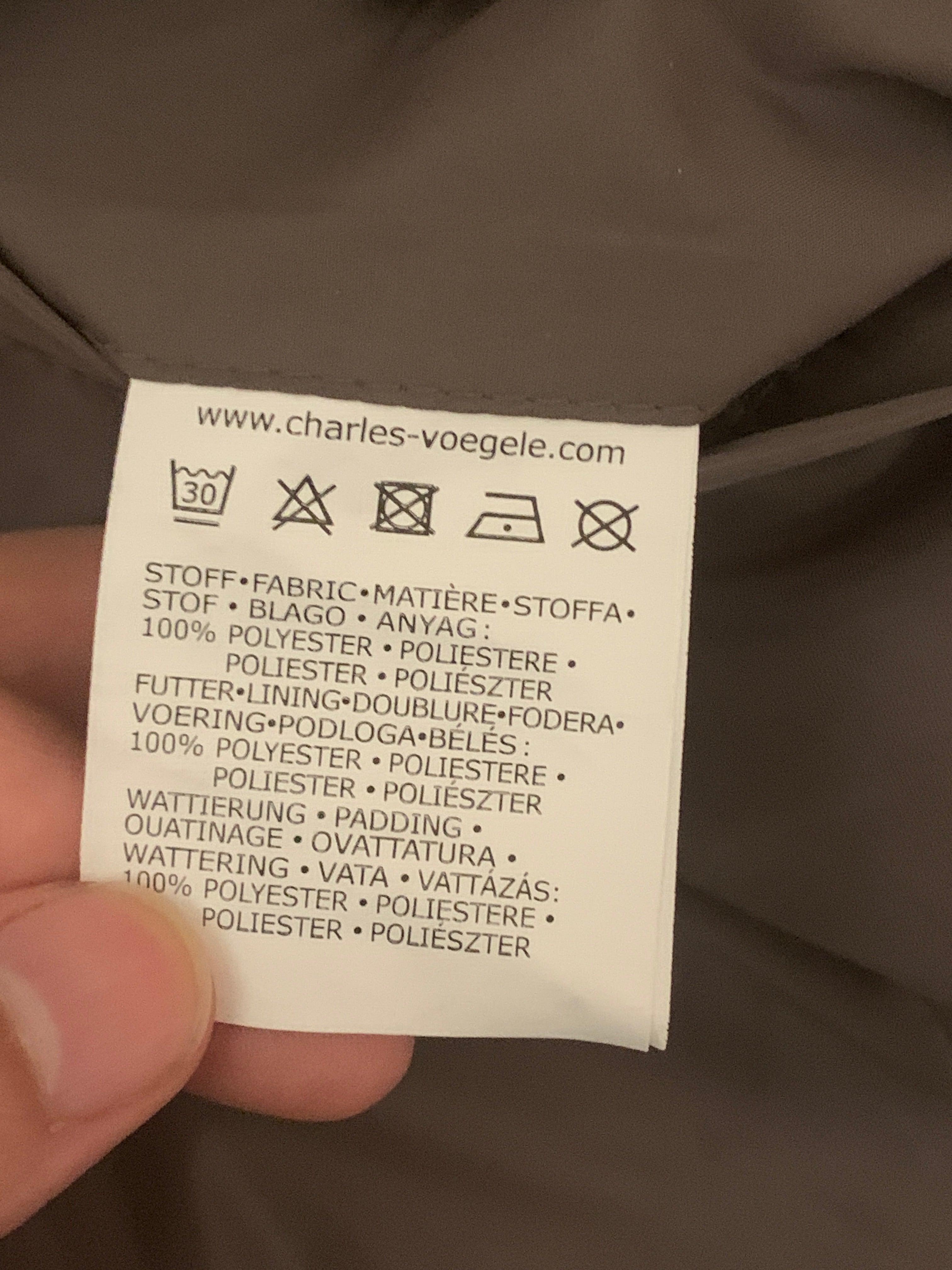 Charles Vögele Steppjacke Herren EU 46 Braun Nylon Sehr Gut