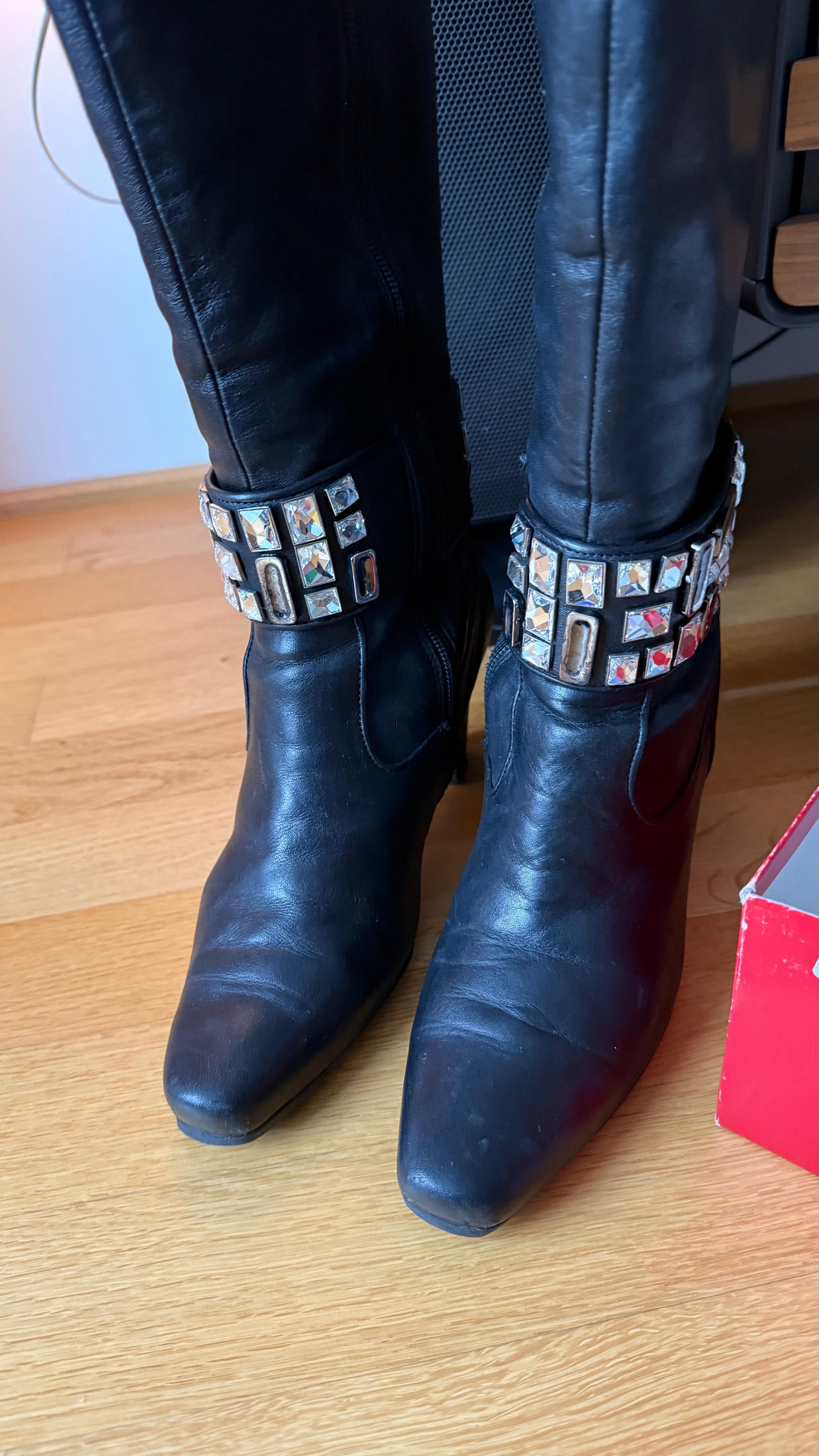 HÖGL Stiefel 38.5 | Echtleder | Strassriemen | Gebraucht