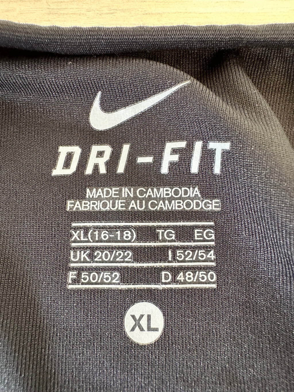 Nike Women’s Dri-FIT Stock Elite SS Jersey, XL, Black/White, Good Condition