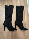 JLO by Jennifer Lopez Glyna Overknee-Stiefel, Schwarz, Wildleder, Gr. 38, Gut
