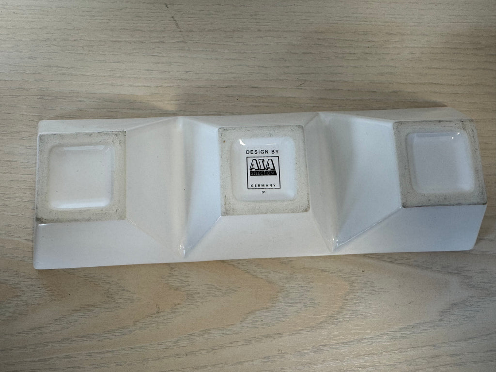 BIA Cordon Bleu Servierplatte 3-teilig, Weiß, 20x8x4cm, wie neu