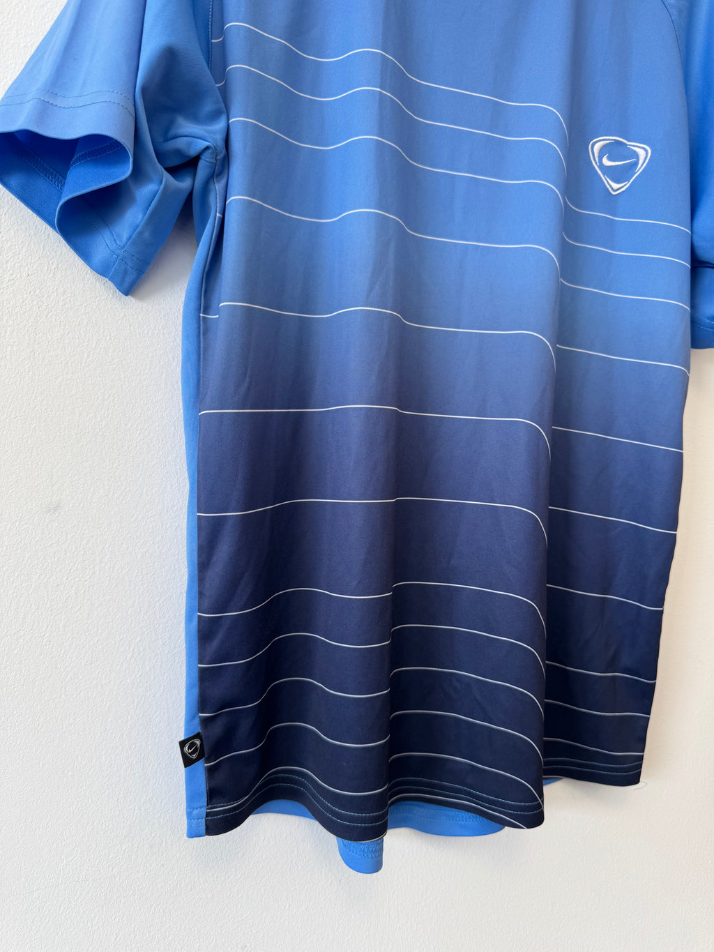 Nike Dri-FIT Running Shirt Men’s L Gradient Blue New