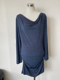 Ane Mone Kleid Navy Glitter, Größe M, Wie Neu