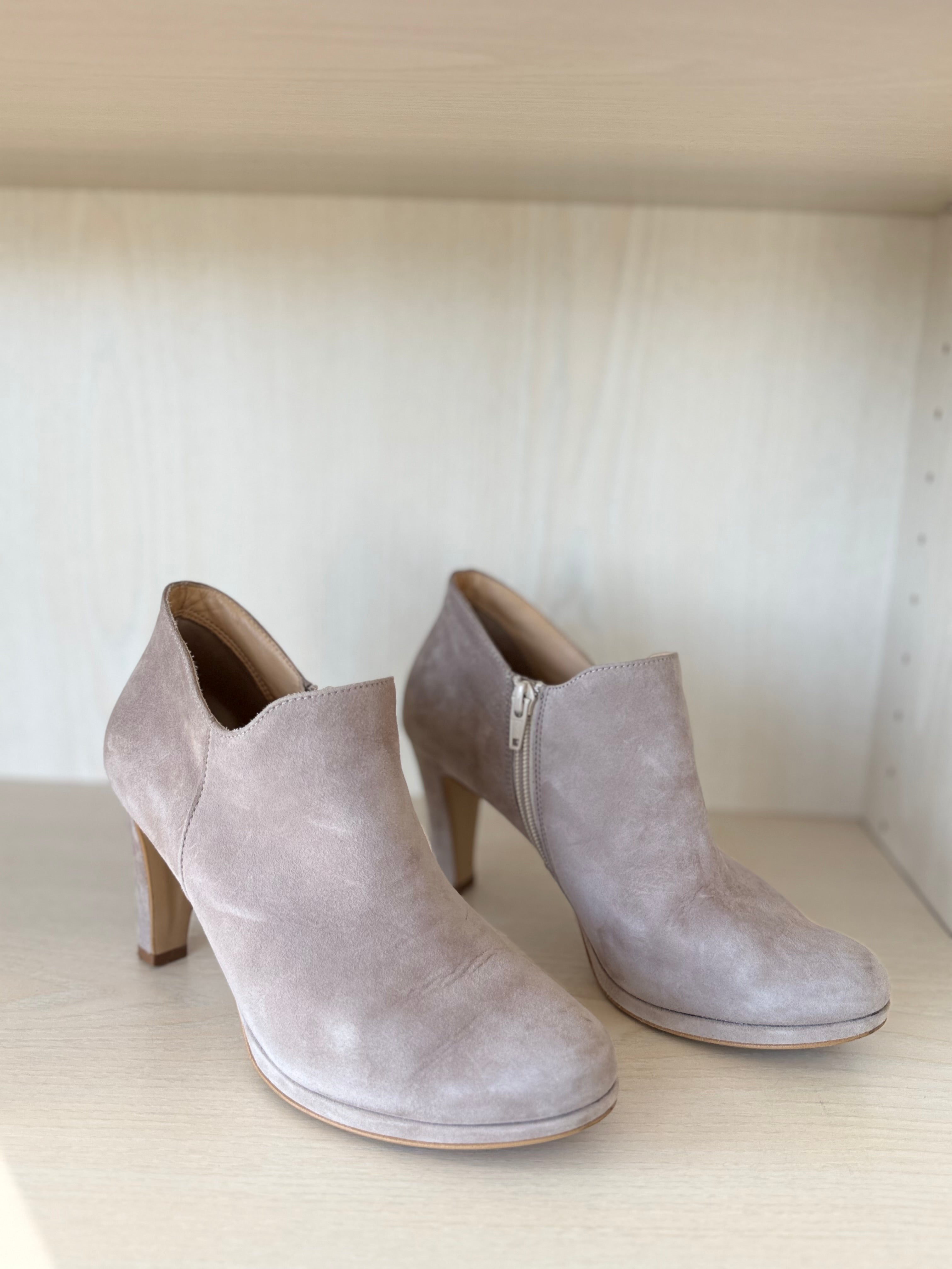 Paul Green Ankle Boots – Wildleder, Taupe, Gr. 38, Guter Zustand