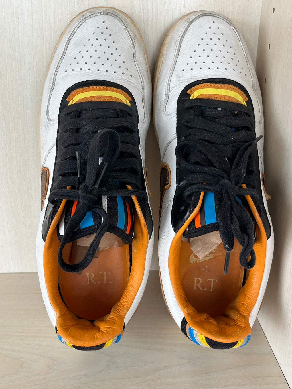 Nike Air Force 1 Low x Riccardo Tisci Weiß/Schwarz/Braun EU 45 Gebraucht
